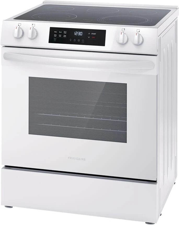 Frigidaire White 30" Front Control Electric Range (5.3 Cu.Ft) - FCFE306CAW - Image 2