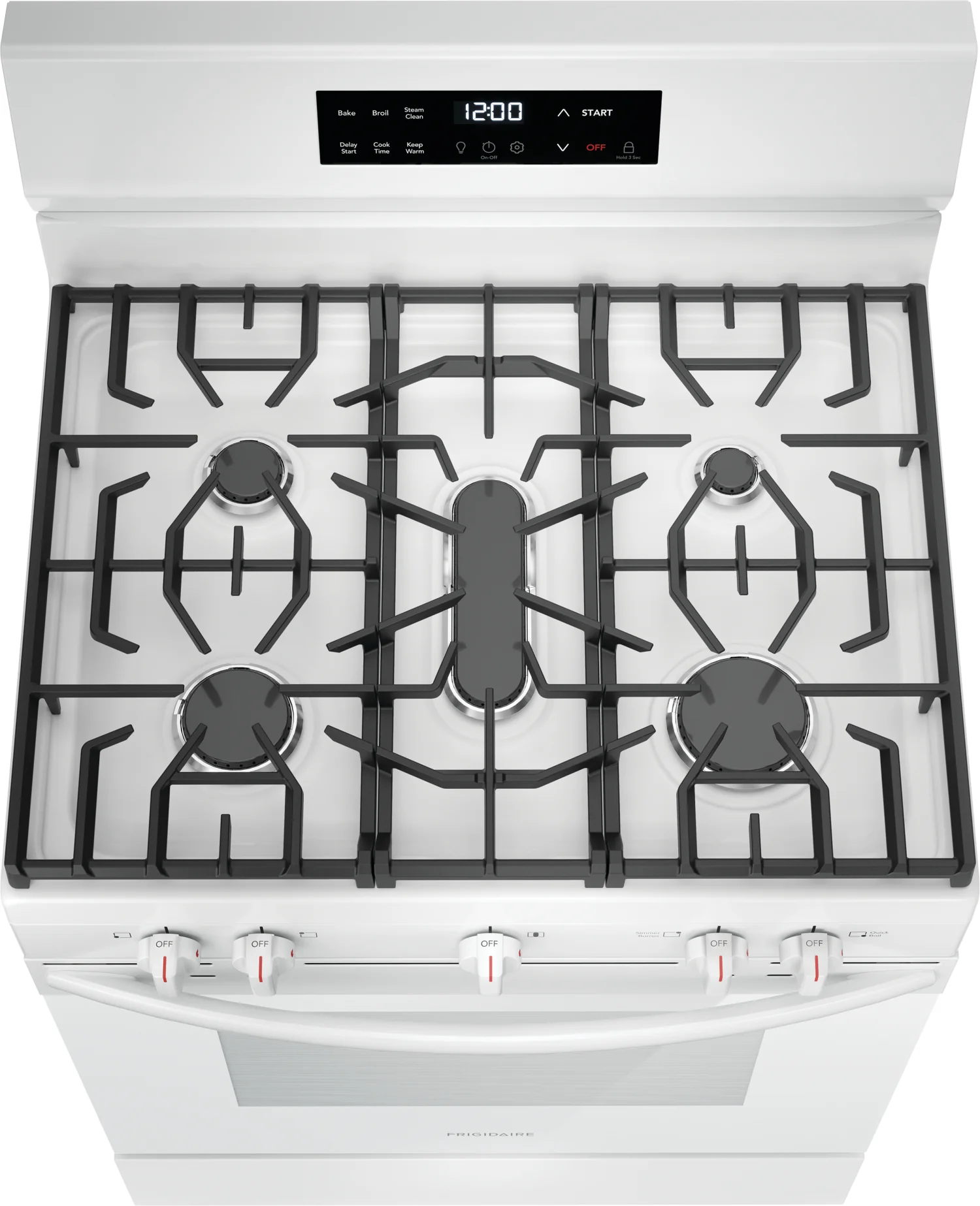 Frigidaire White 30" Gas Range with Quick Boil and Even Baking Technology (5.1 Cu. Ft) - FCRG3062AW - Image 5