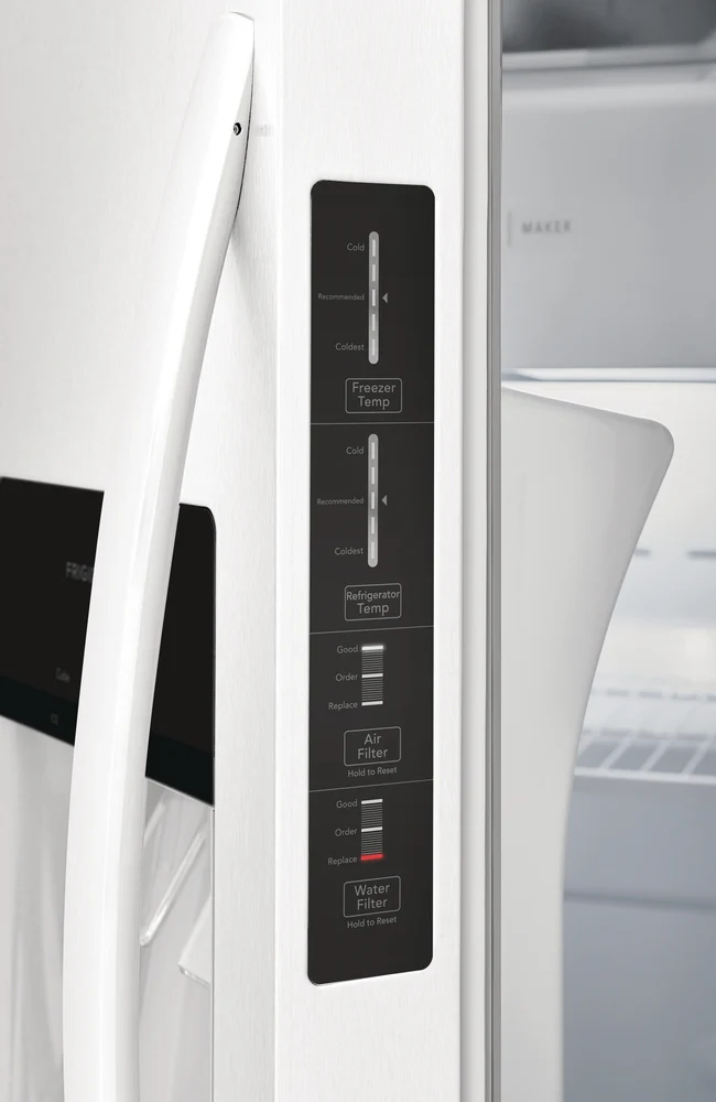 Frigidaire White 33" Standard Depth Side by Side Refrigerator (22.2 Cu. Ft.) - FRSS2323AW - Image 3