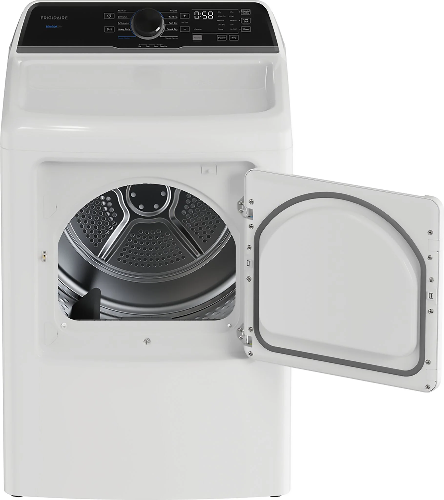 Frigidaire White Electric Dryer (7 Cu. Ft.) - FLVE752CBW - Image 2