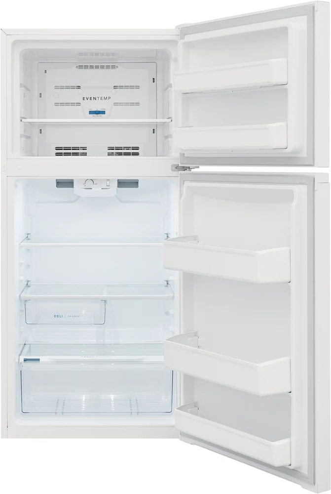 Frigidaire 27.75" 13.9 Cu. Ft. White Top-Freezer Refrigerator - FFHT1425VW - Image 4