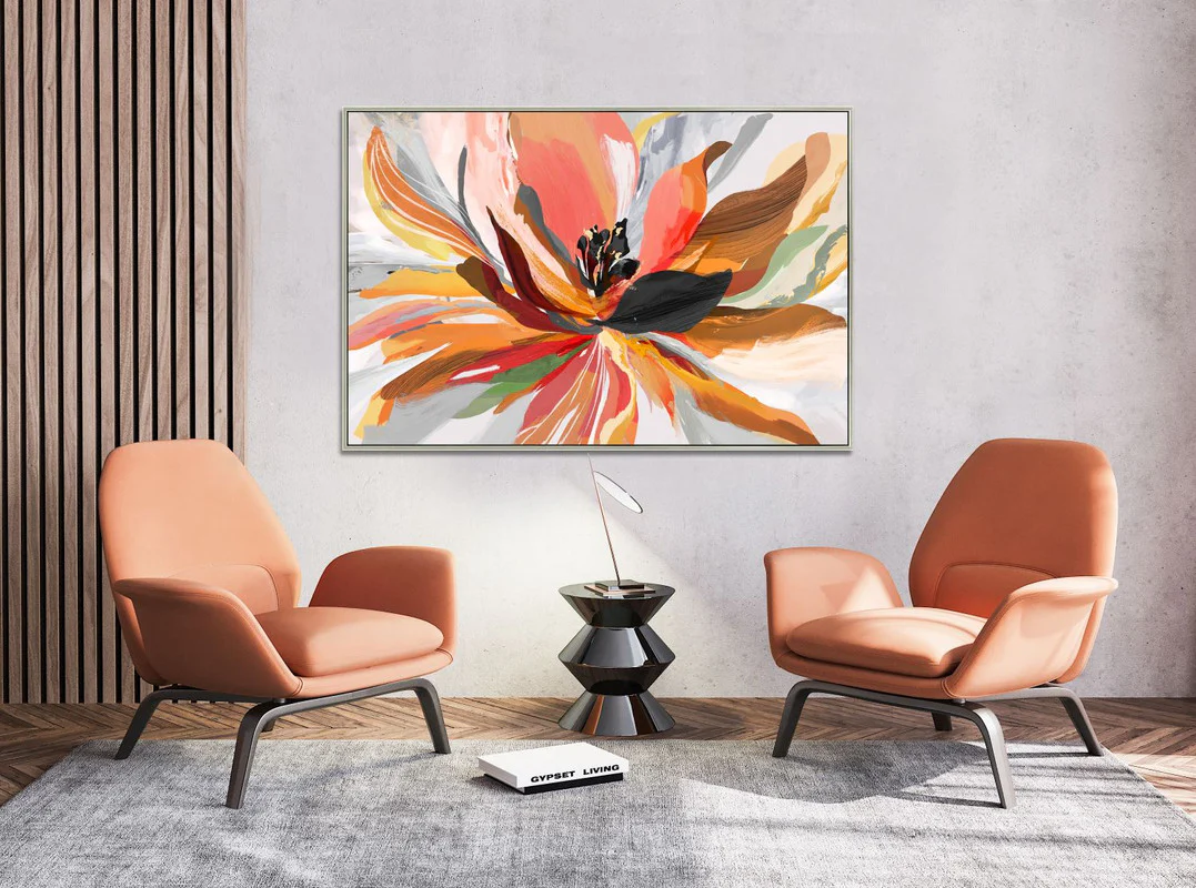 Full Colour Blooms Wall Art - Multi Coloured - 48 X 32 - Image 2