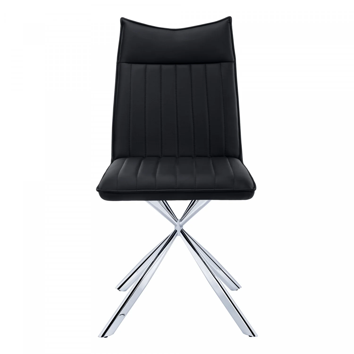 Fulton Dining Chair - Black/Chrome - Set Of Two - Image 6