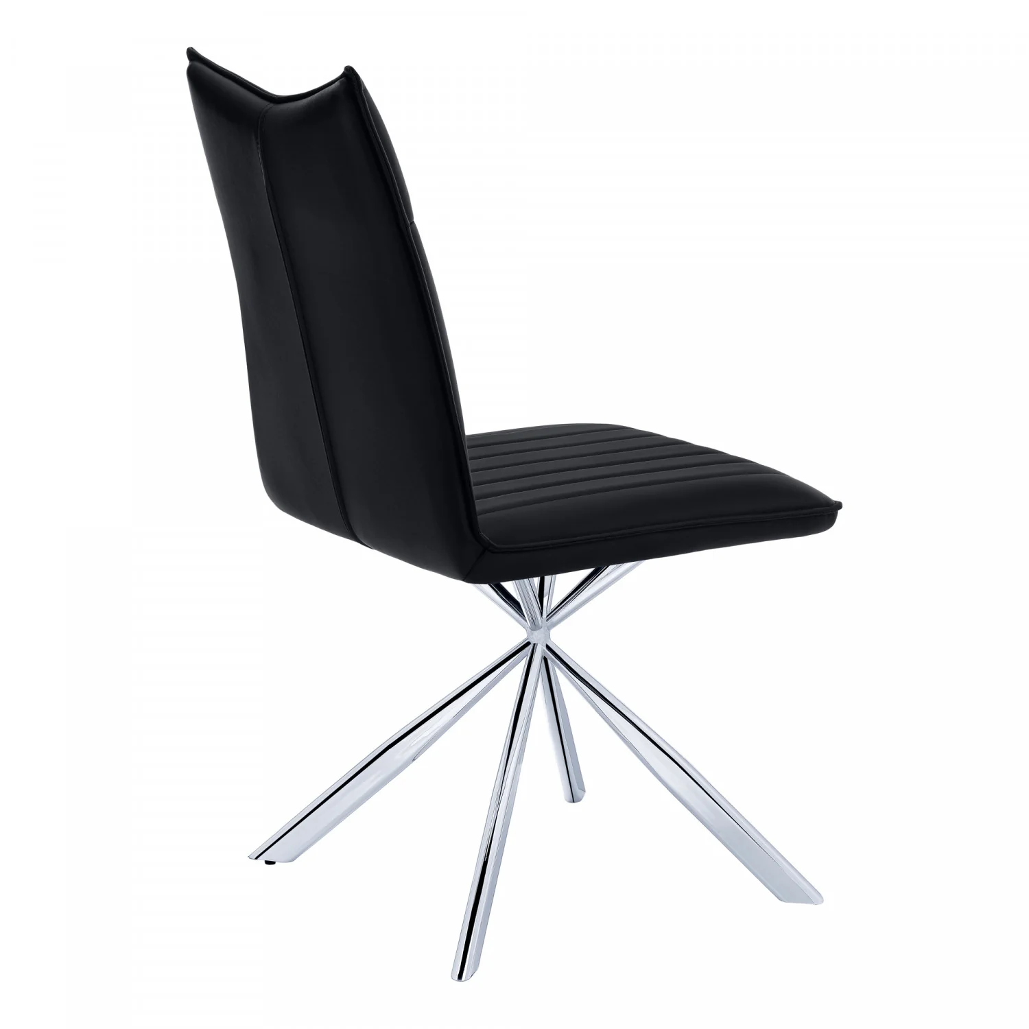 Fulton Dining Chair - Black/Chrome - Set Of Two - Image 7