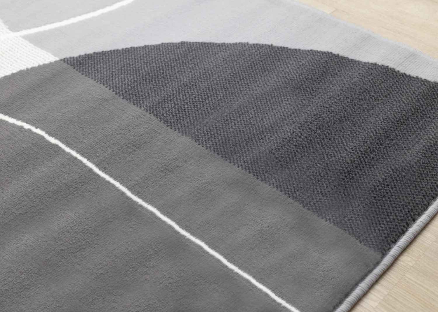 Functional Contemporary Area Rug - 7' X 10' - Grey - Image 4
