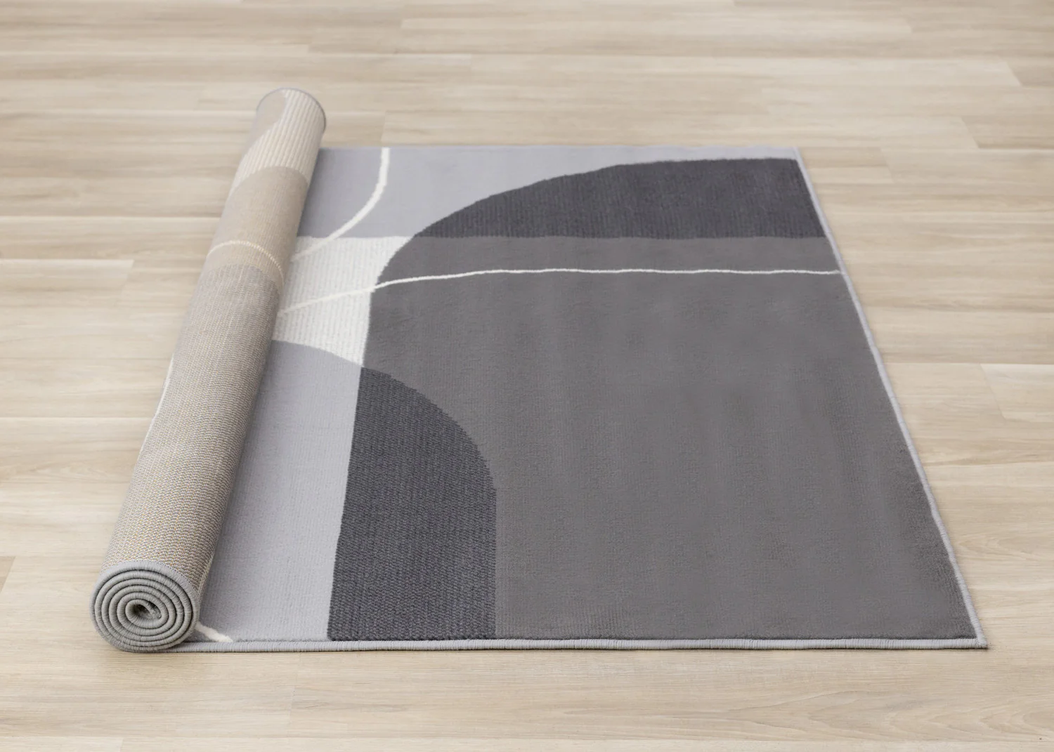 Functional Contemporary Area Rug - 8' X 11' - Grey - Image 8