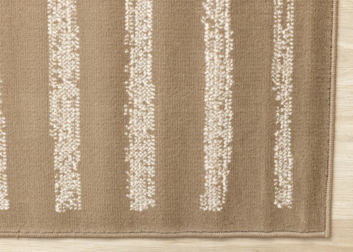 Functional Contemporary Lines Area Rug - 5' X 8' - Brown/Cream - Image 6