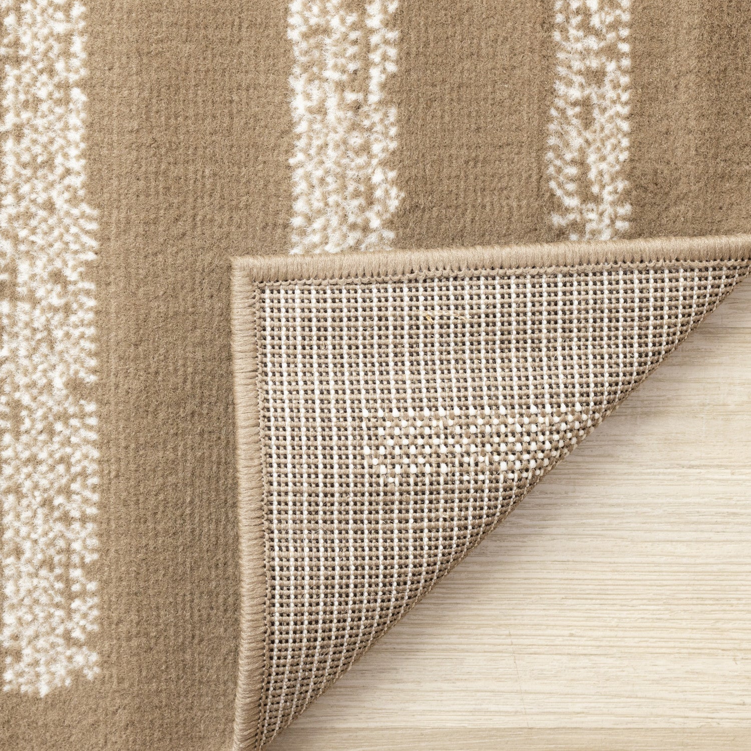 Functional Contemporary Lines Area Rug - 7' X 10' - Brown/Cream - Image 11