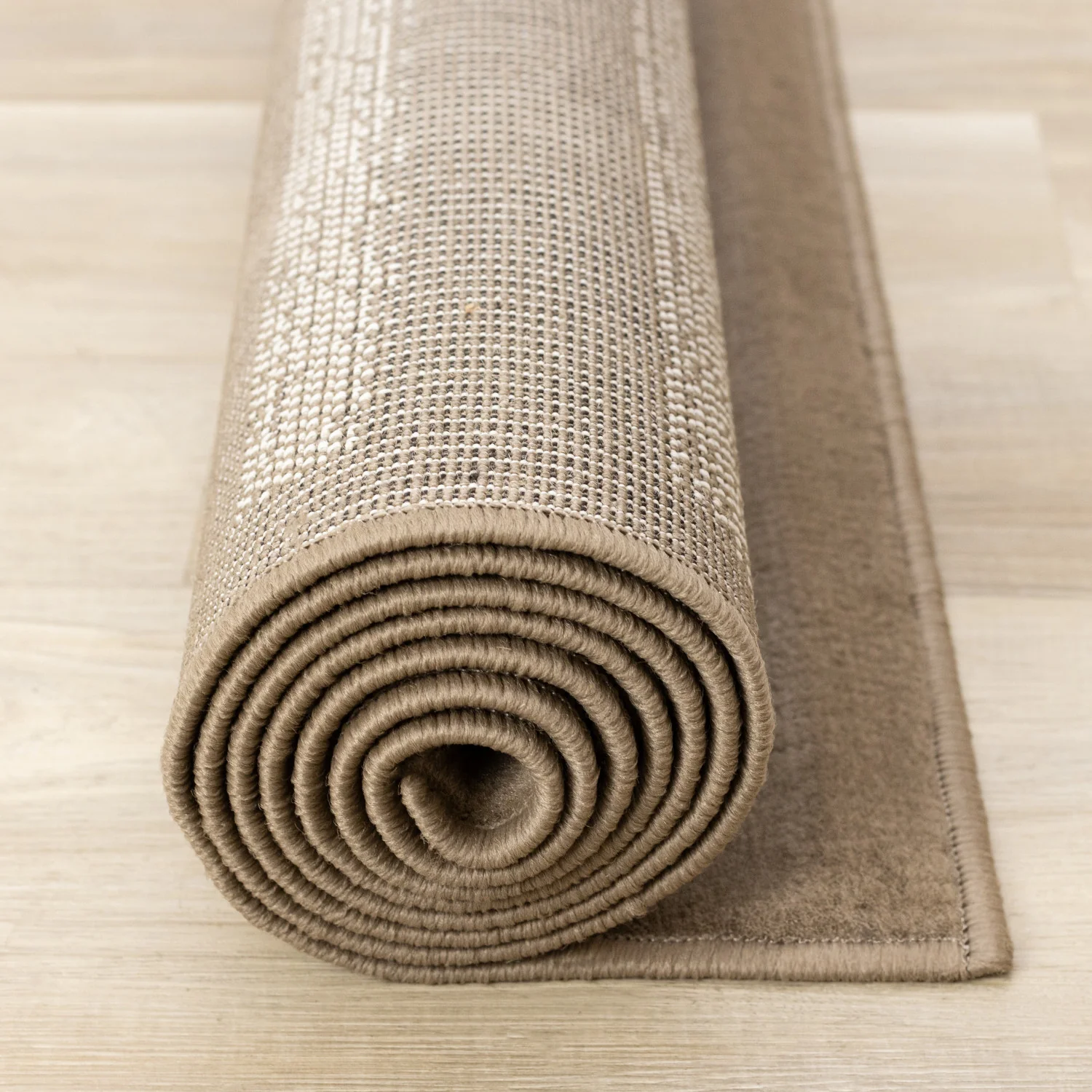 Functional Contemporary Lines Area Rug - 8' X 11' - Brown/Cream - Image 13