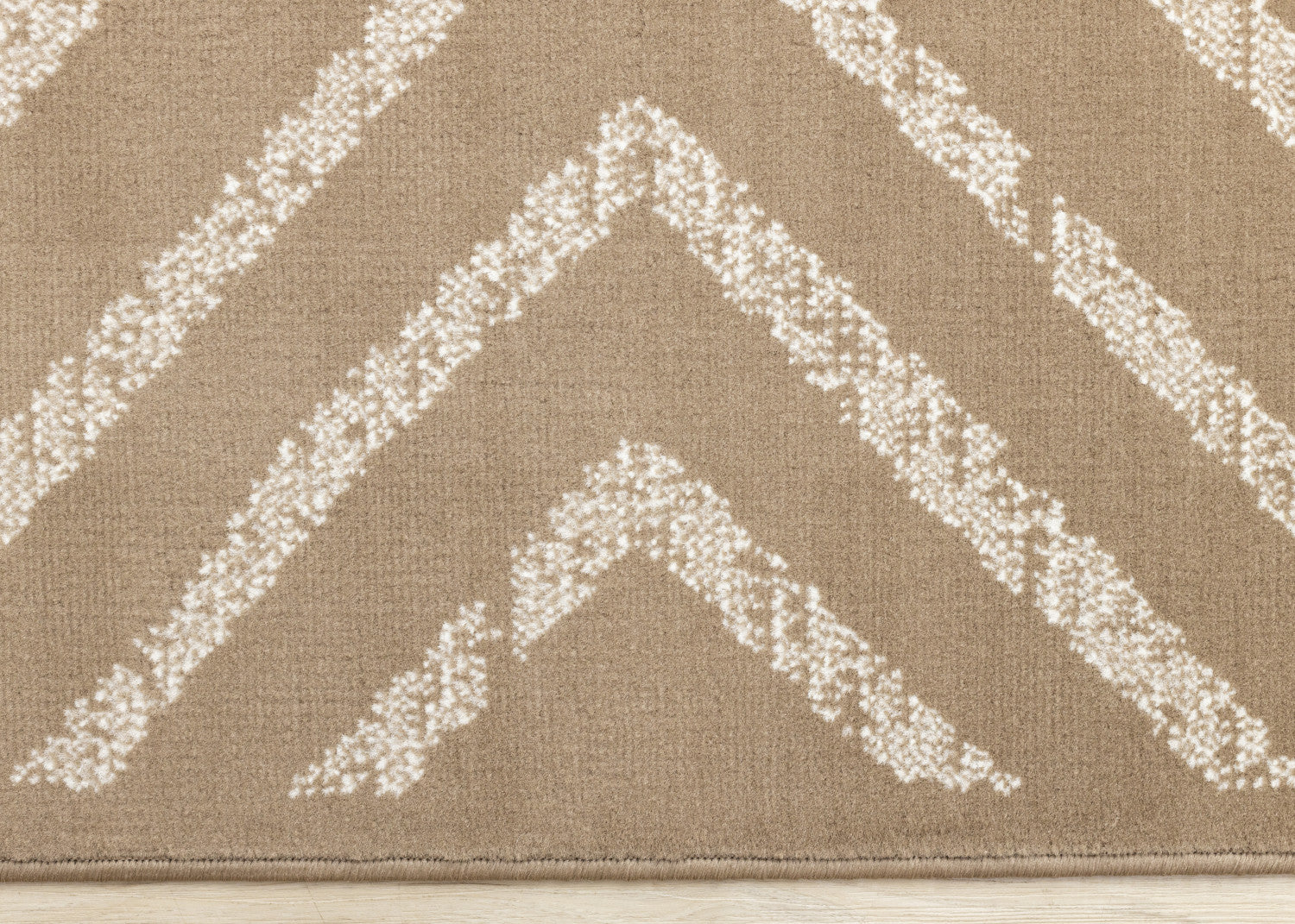 Functional Contemporary Lines Area Rug - 8' X 11' - Brown/Cream - Image 9