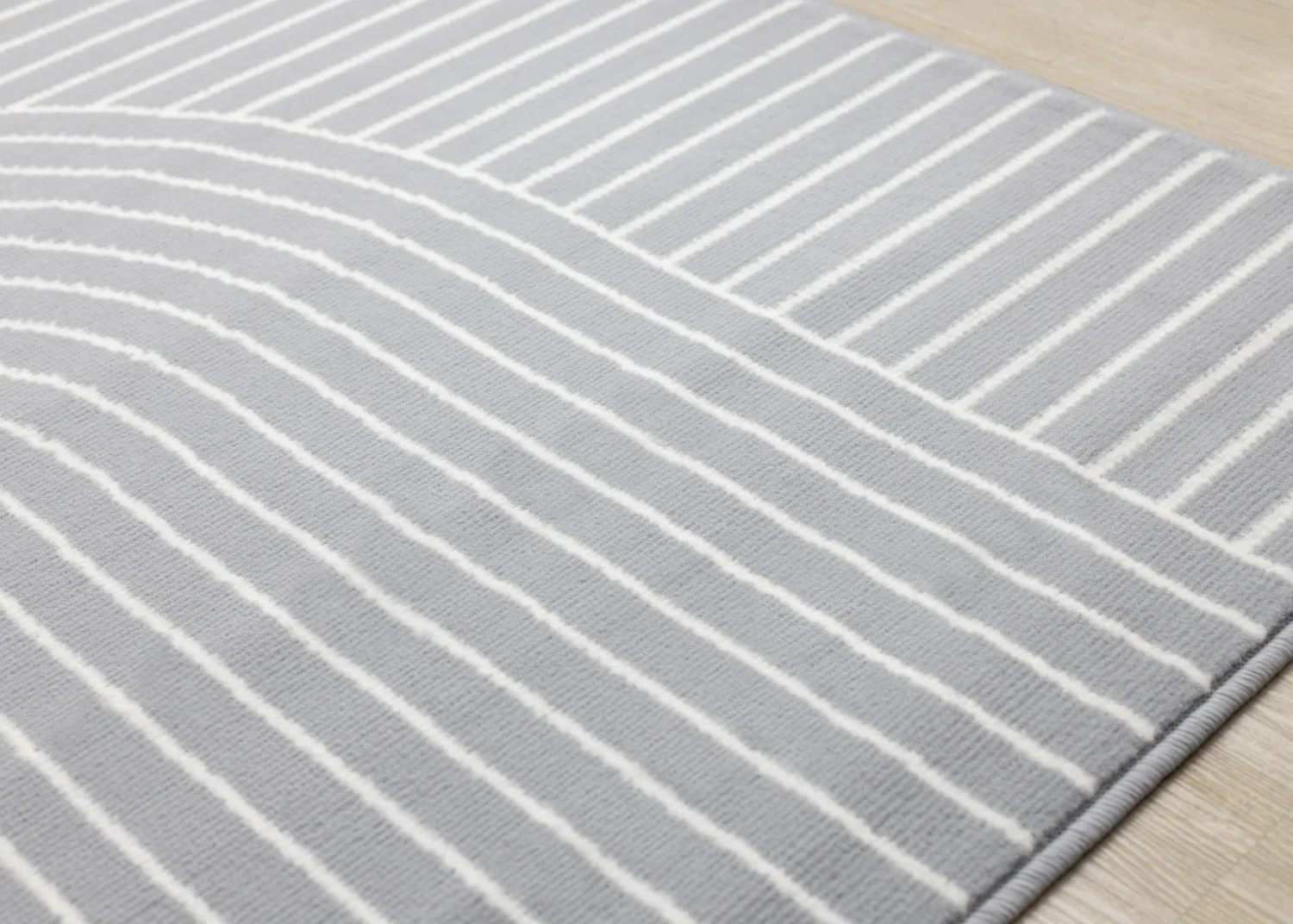 Functional Modern Arches Area Rug - 8' X 11' - Grey/White - Image 4
