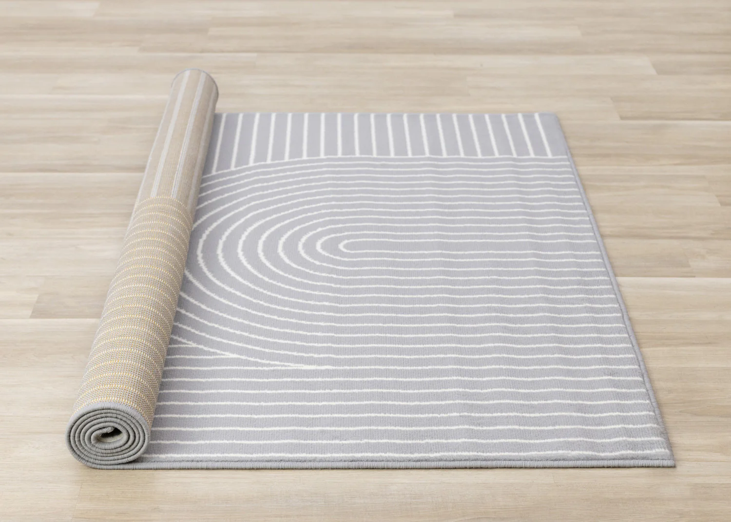 Functional Modern Arches Area Rug - 8' X 11' - Grey/White - Image 8