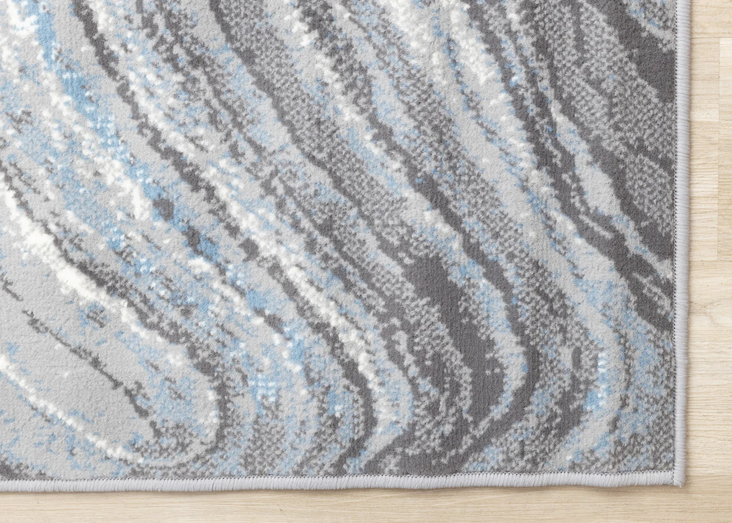 Functional Modern Area Rug - 5' X 8' - Blue/Grey - Image 6