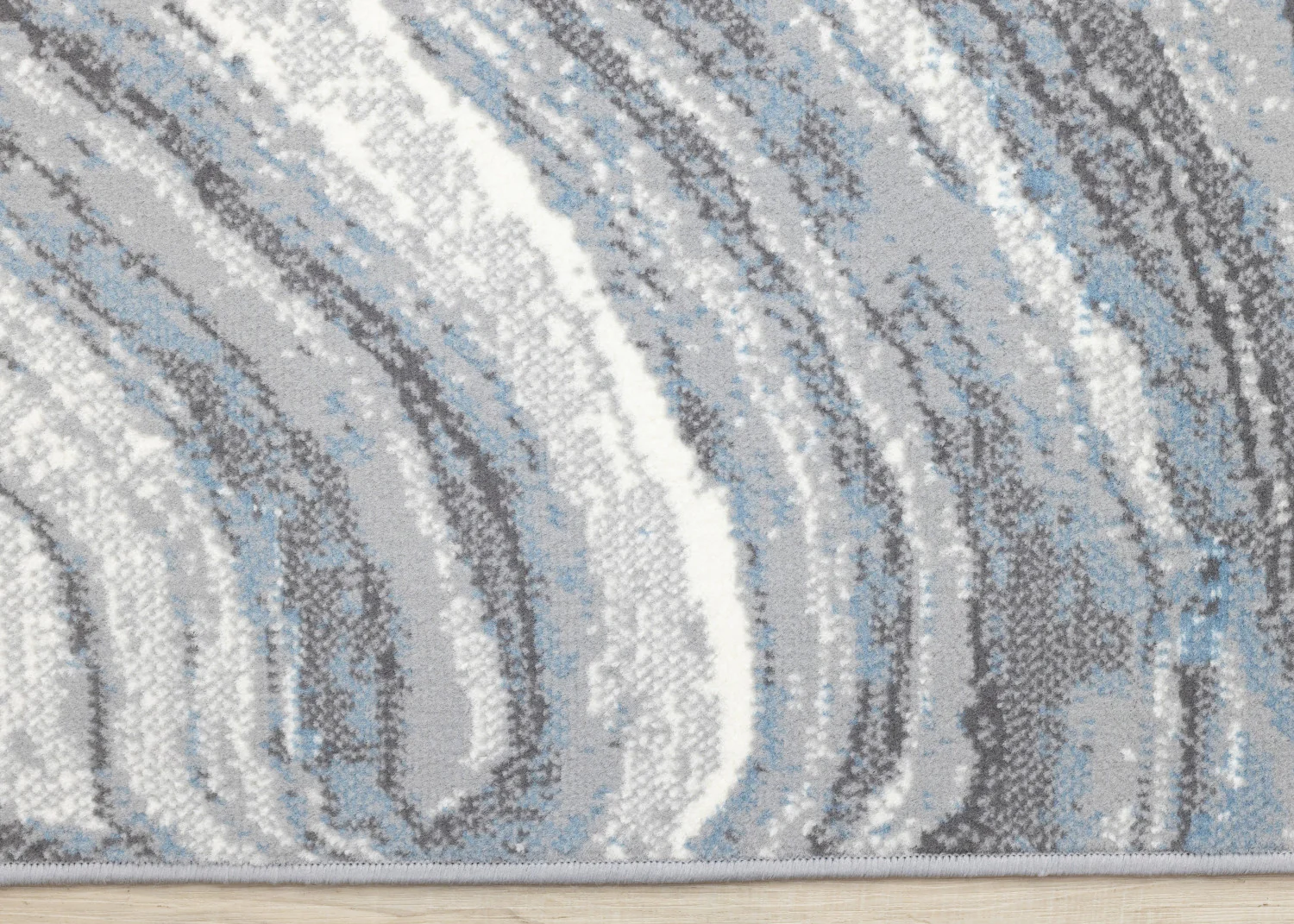 Functional Modern Area Rug - 7' X 10' - Blue/Grey - Image 9