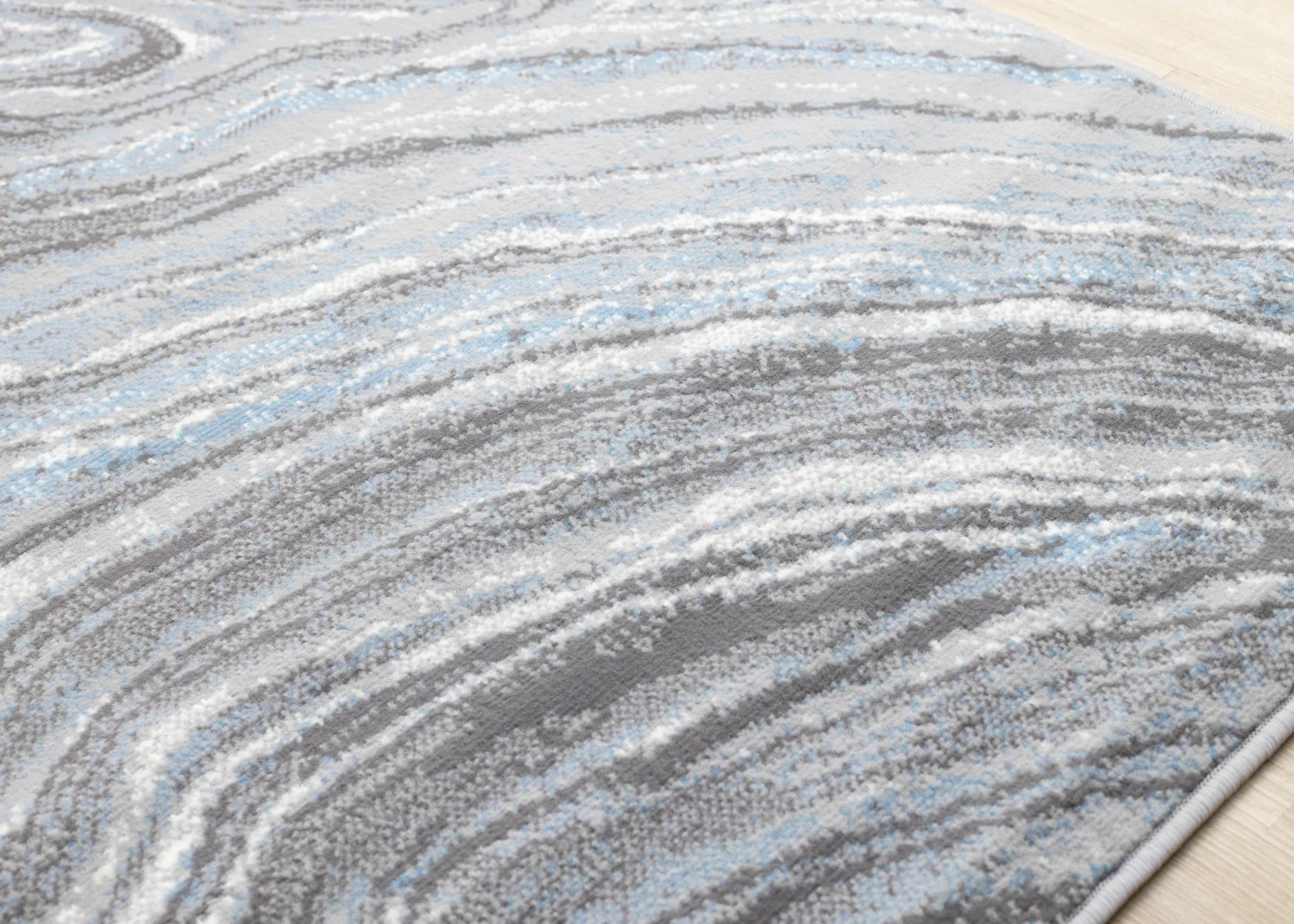 Functional Modern Area Rug - 8' X 11' - Blue/Grey - Image 4