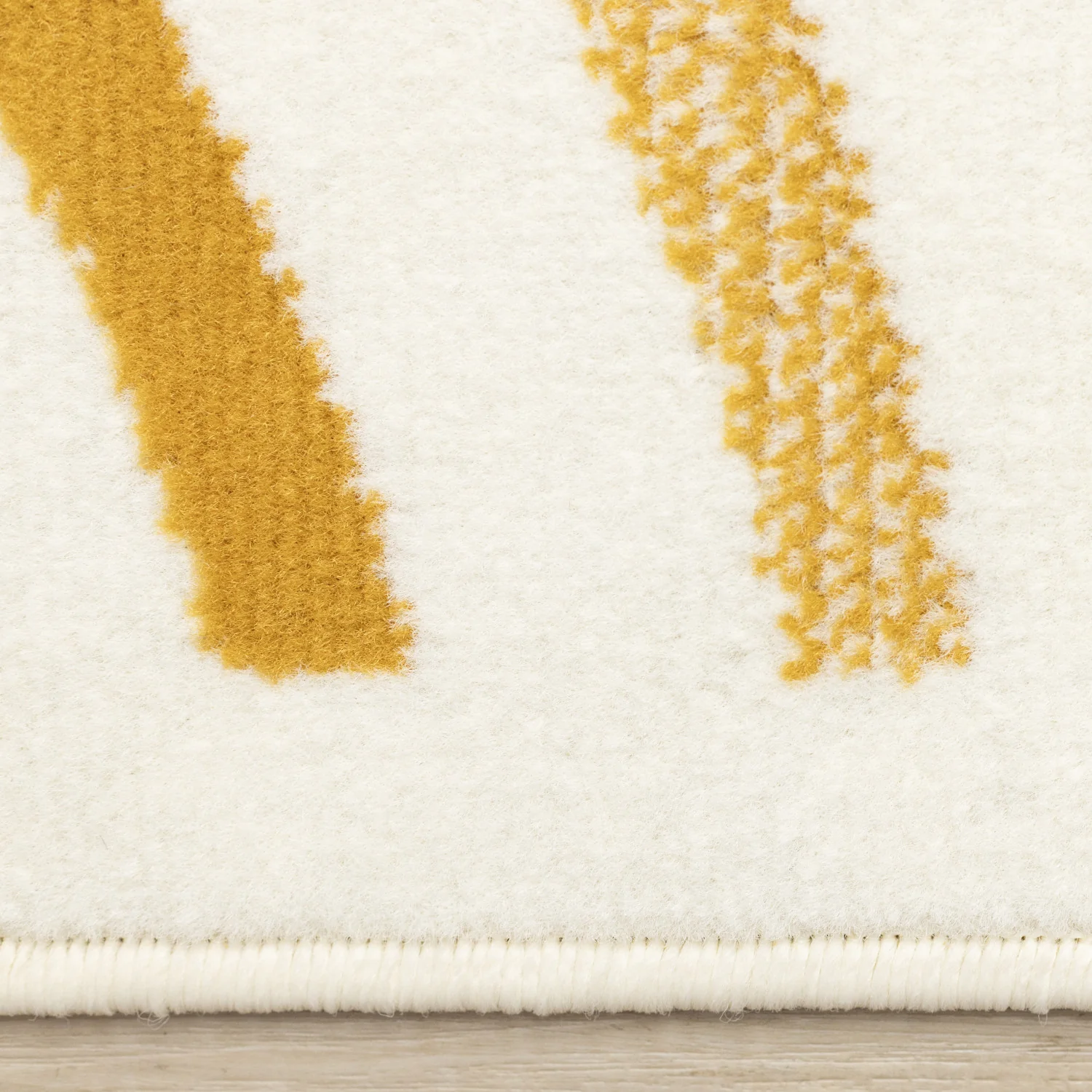 Functional Modern Curves Area Rug - 5' X 8' - Cream/Yellow - Image 10