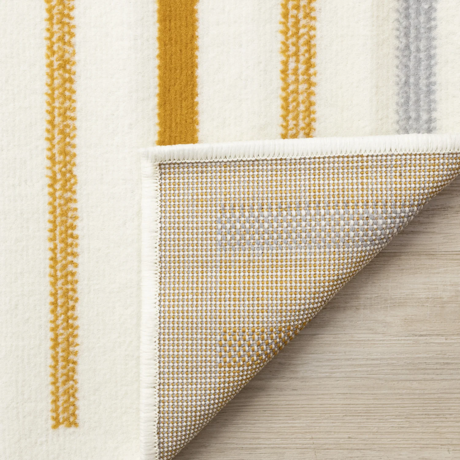 Functional Modern Curves Area Rug - 5' X 8' - Cream/Yellow - Image 11