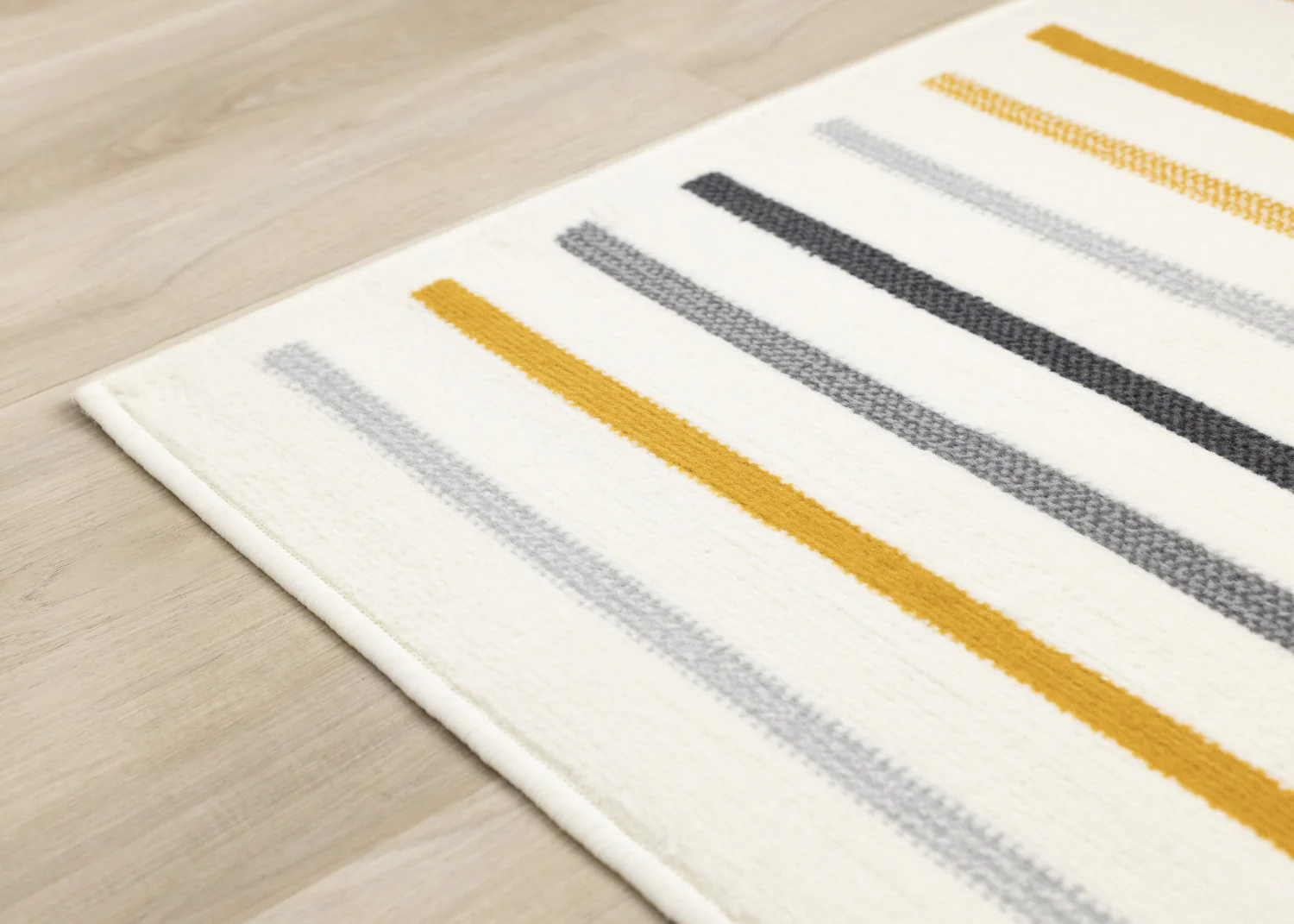 Functional Modern Curves Area Rug - 5' X 8' - Cream/Yellow - Image 12