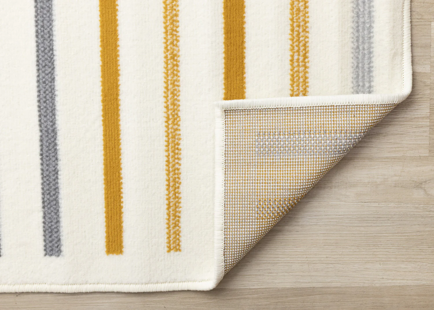 Functional Modern Curves Area Rug - 5' X 8' - Cream/Yellow - Image 7