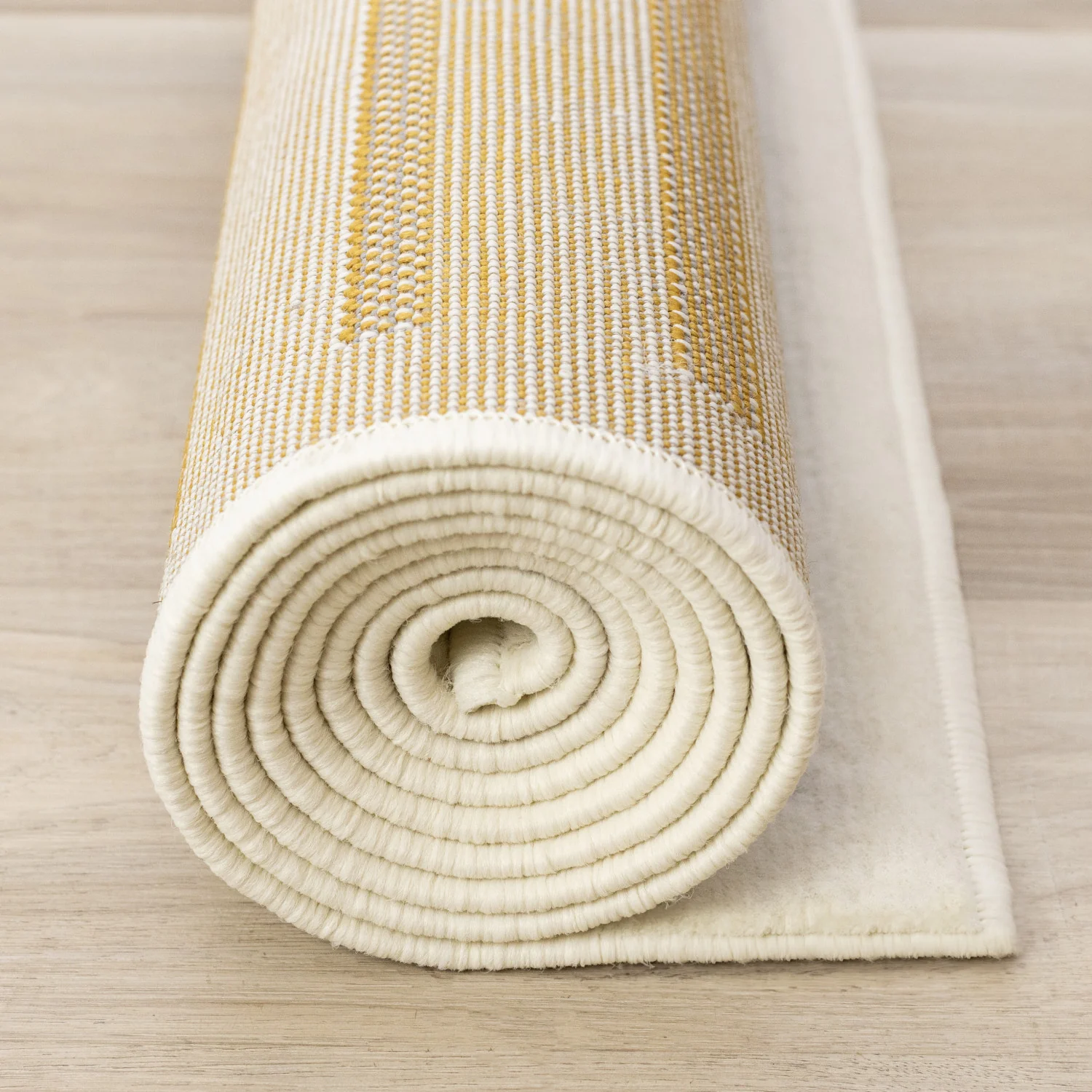 Functional Modern Curves Area Rug - 8' X 11' - Cream/Yellow - Image 13
