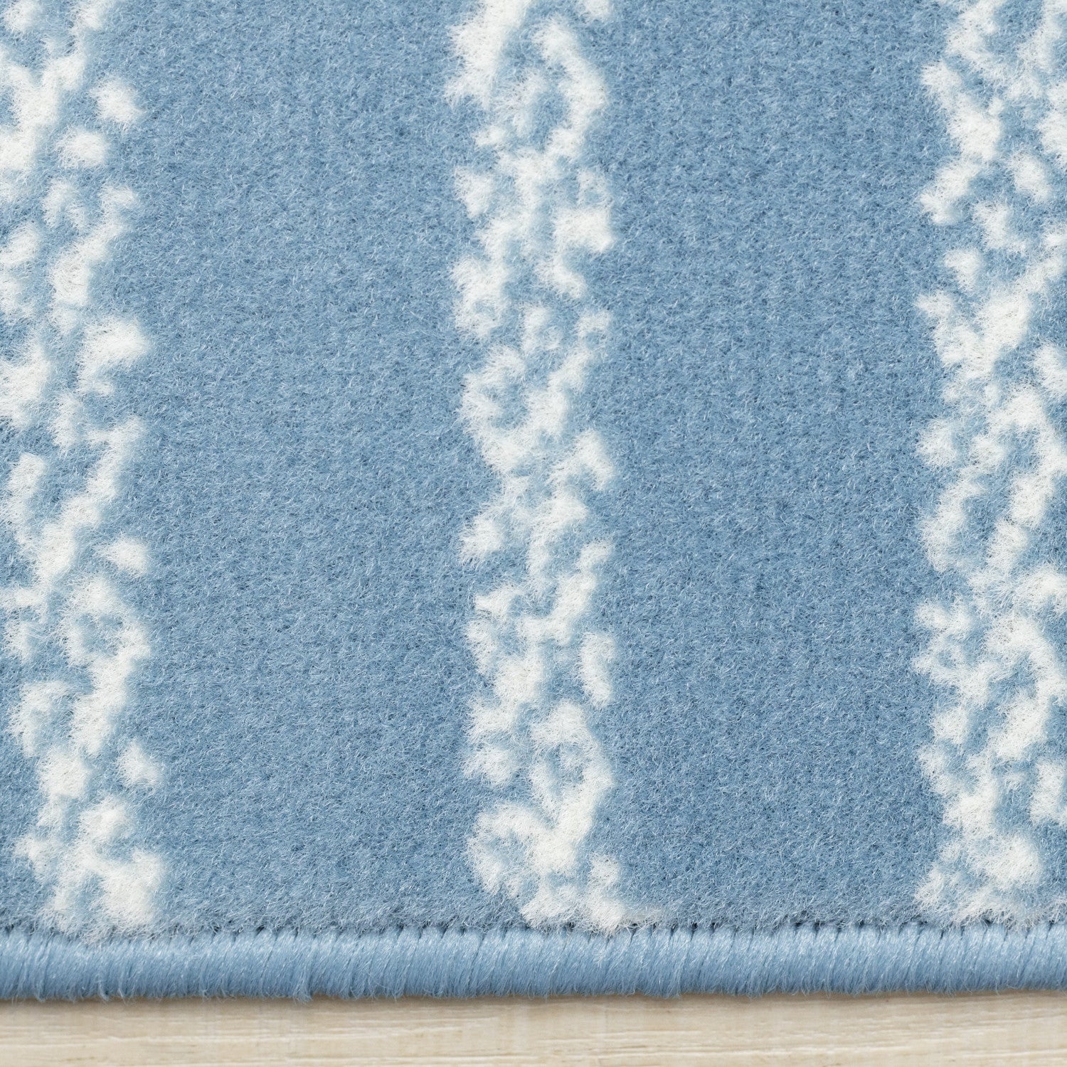 Functional Modern Links Area Rug - 5' X 8' - Blue/Cream - Image 10