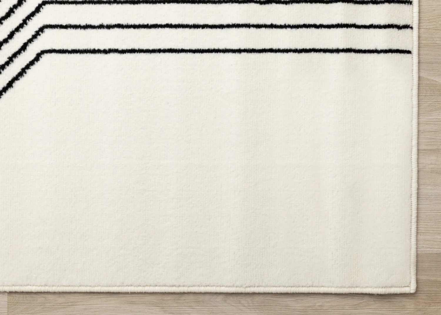 Functional Modern Soundwaves Area Rug - 5' X 8' - White/Black - Image 6