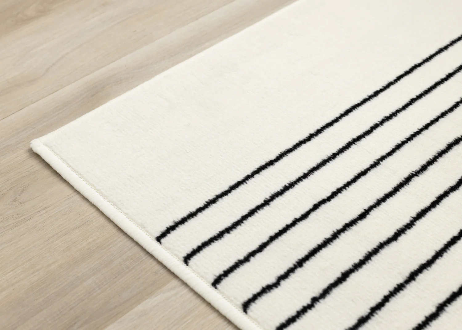 Functional Modern Soundwaves Area Rug - 8' X 11' - White/Black - Image 12