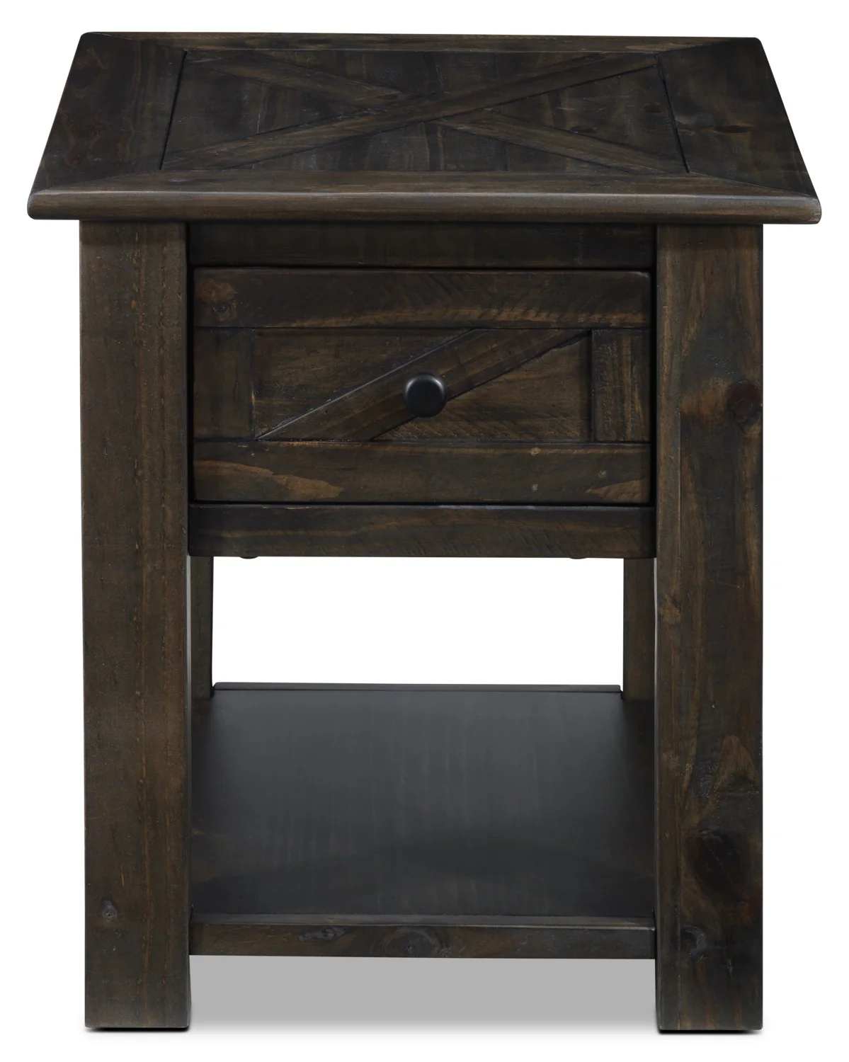 Gable 23" End Table - Weathered Charcoal - Image 2