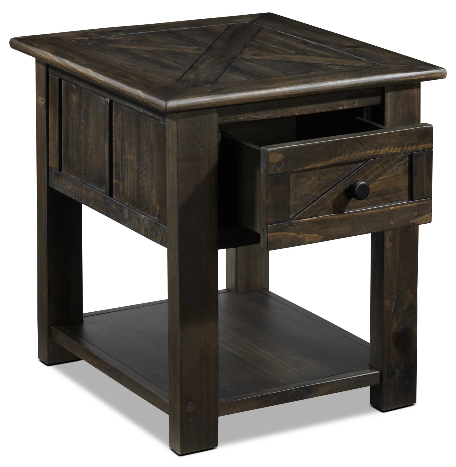 Gable 23" End Table - Weathered Charcoal - Image 3