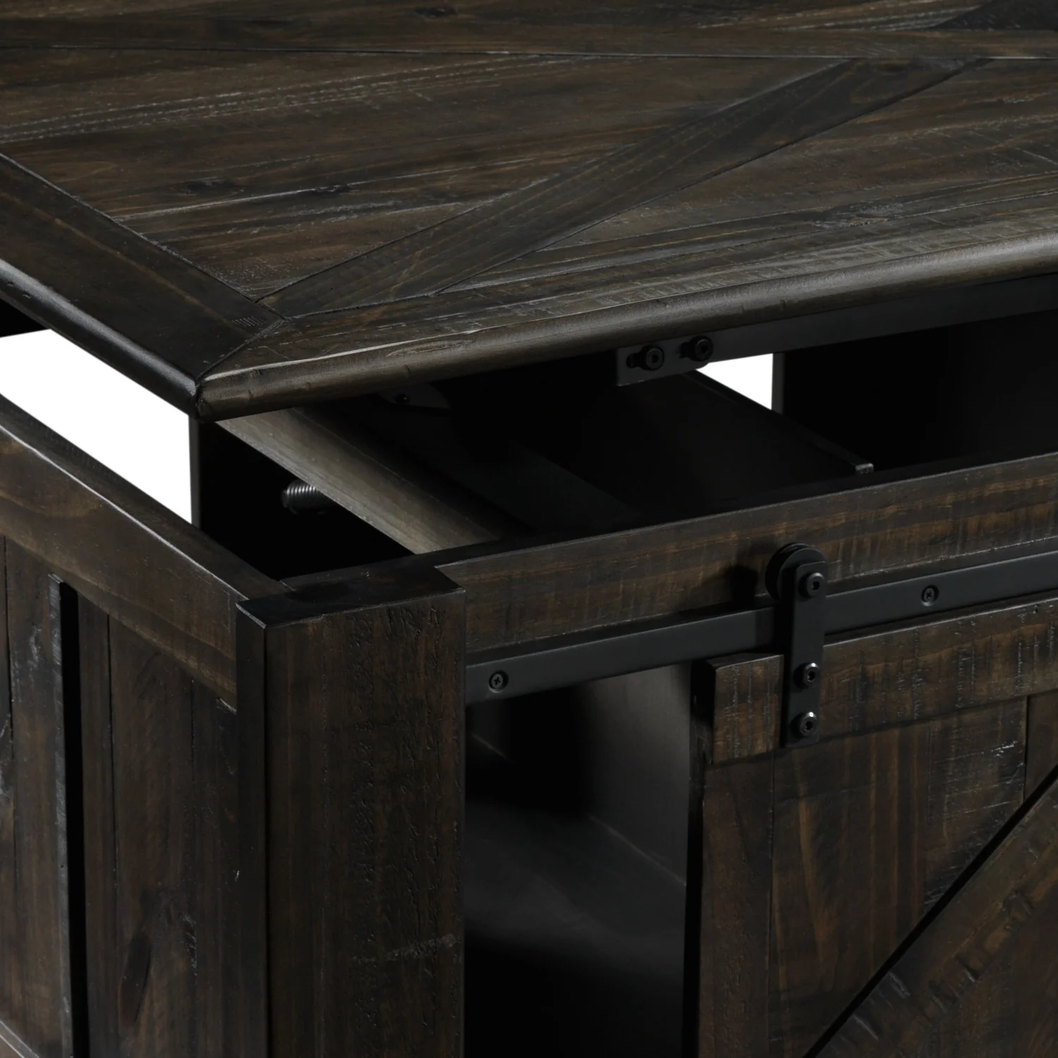 Gable 50" Lift-Top Coffee Table - Weathered Charcoal - Image 3