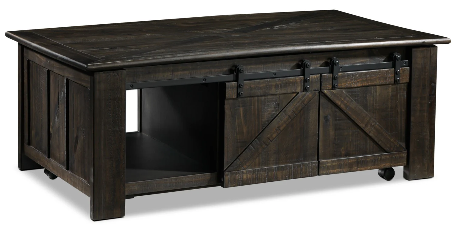 Gable 50" Lift-Top Coffee Table - Weathered Charcoal - Image 7