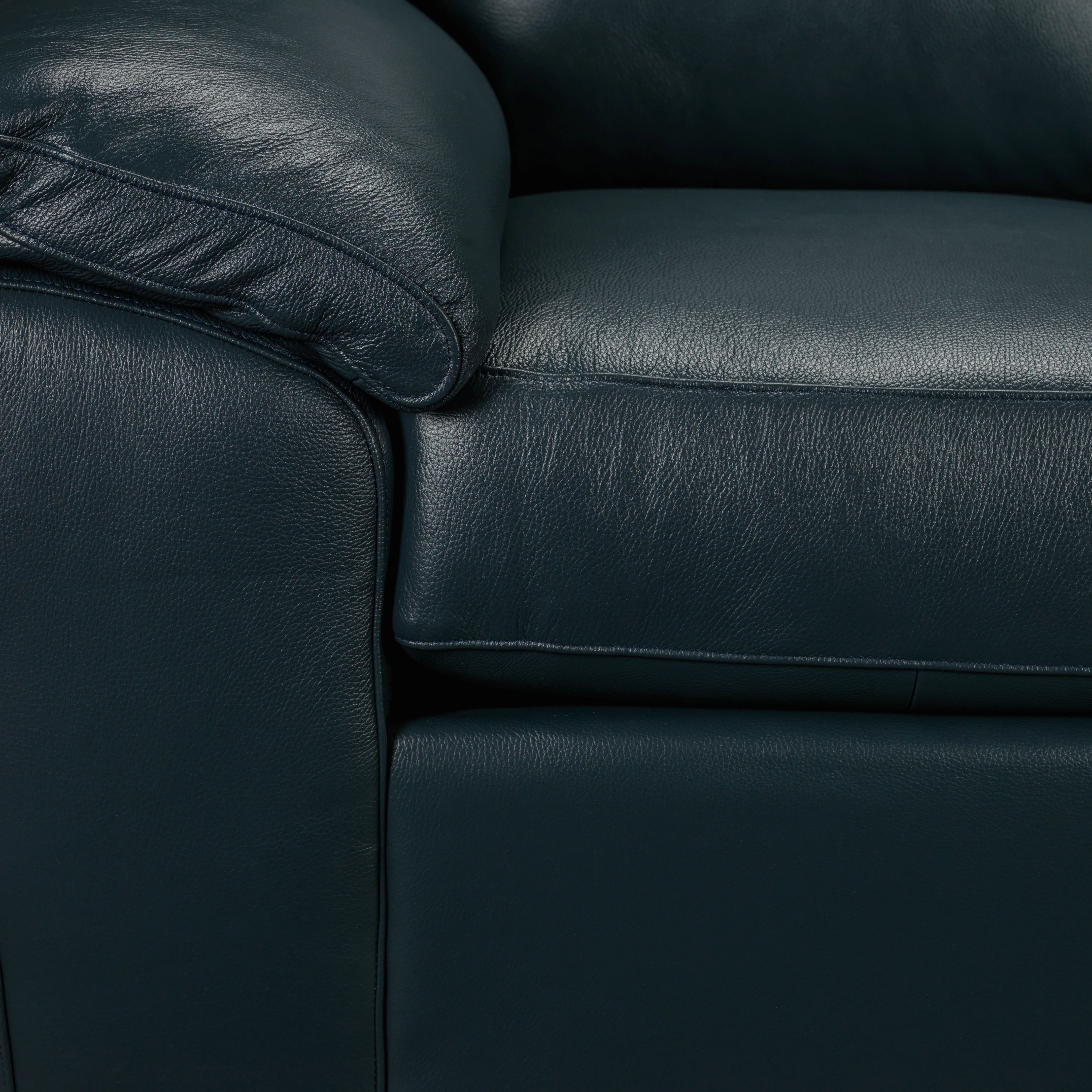 Gaetano Leather Chair - Havana Atlantic Blue - Image 3