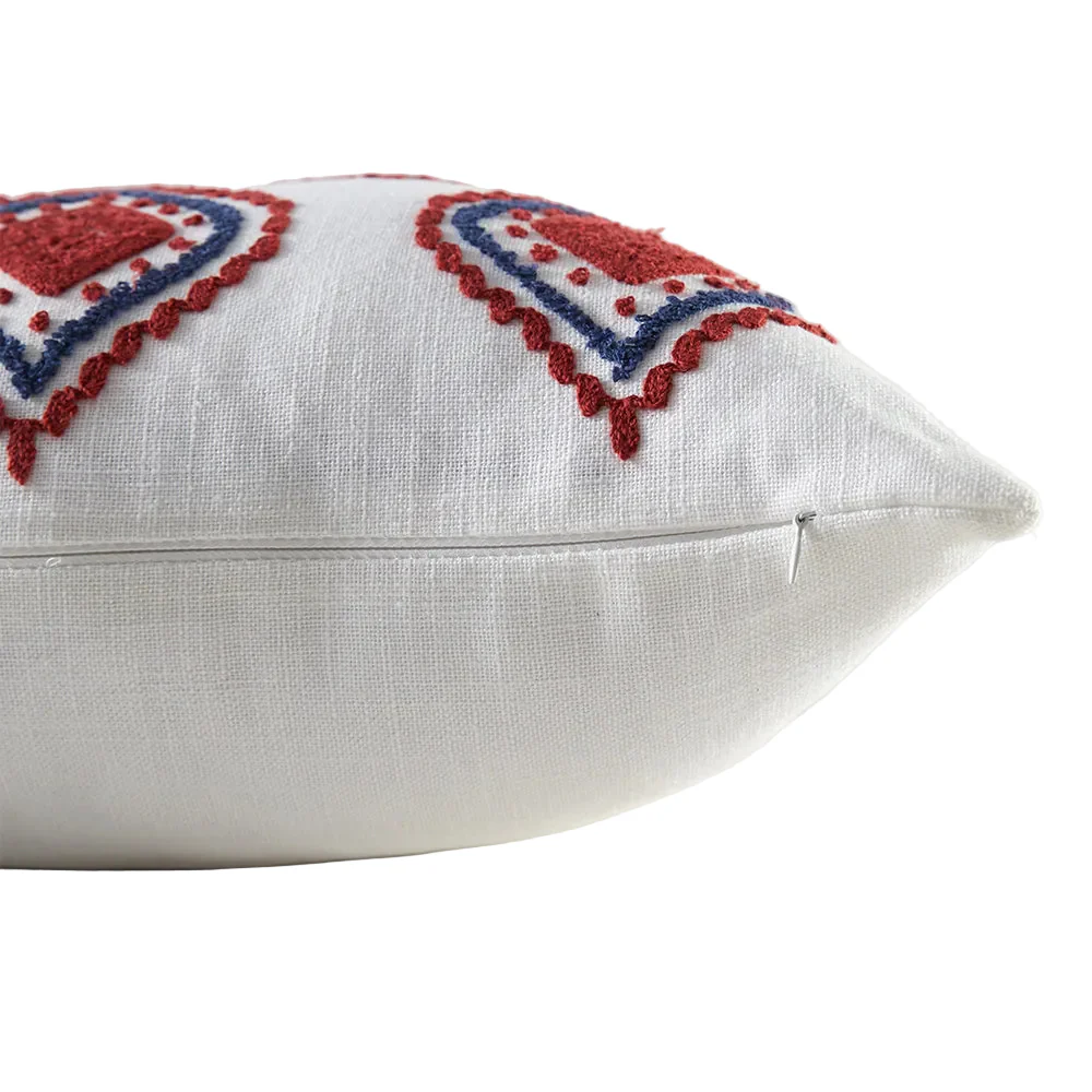 Garden Party Outdoor Decorative Accent Cushion - Red, Blue Scandinavian - Image 2