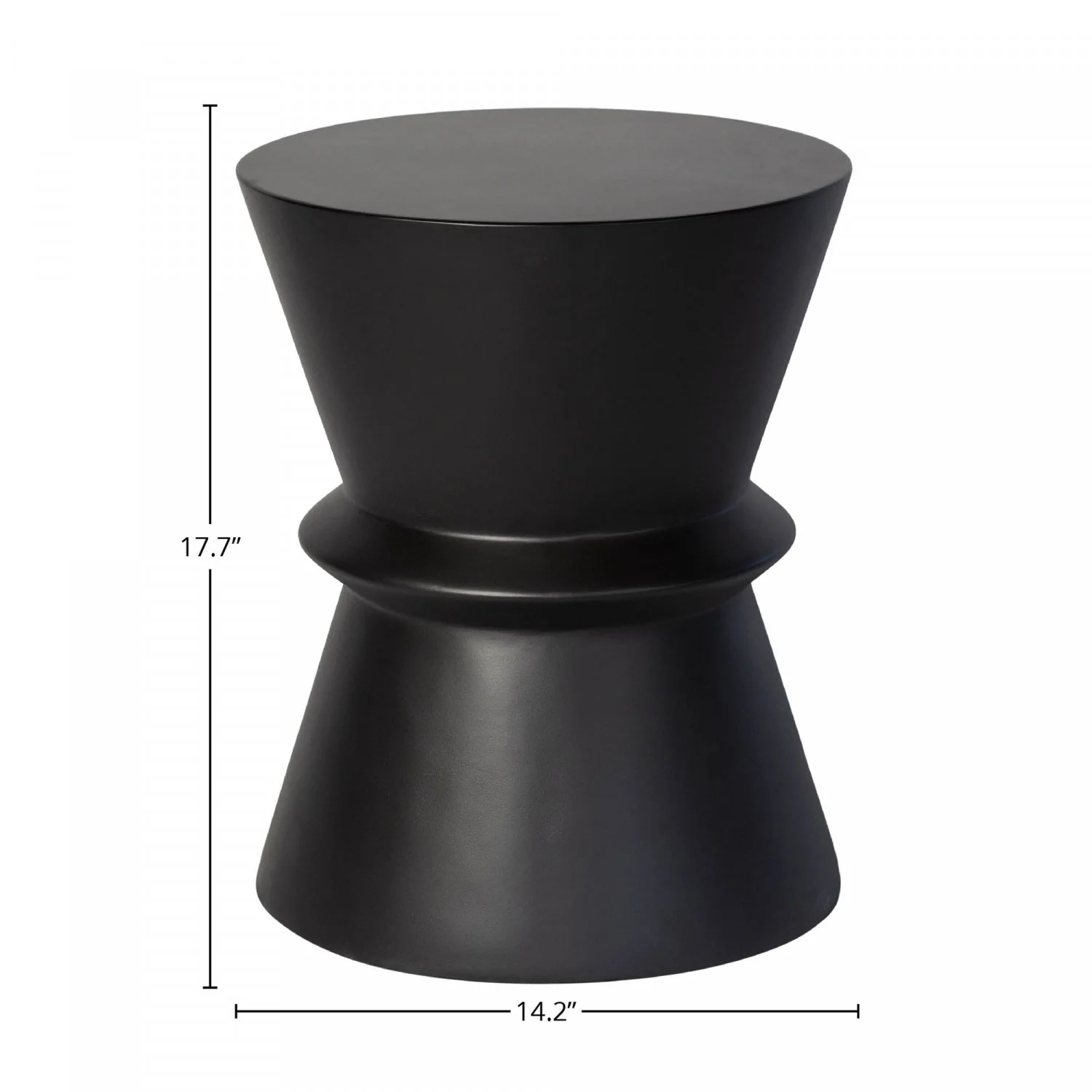 Gavrin Hourglass Side Table - Black - Image 3