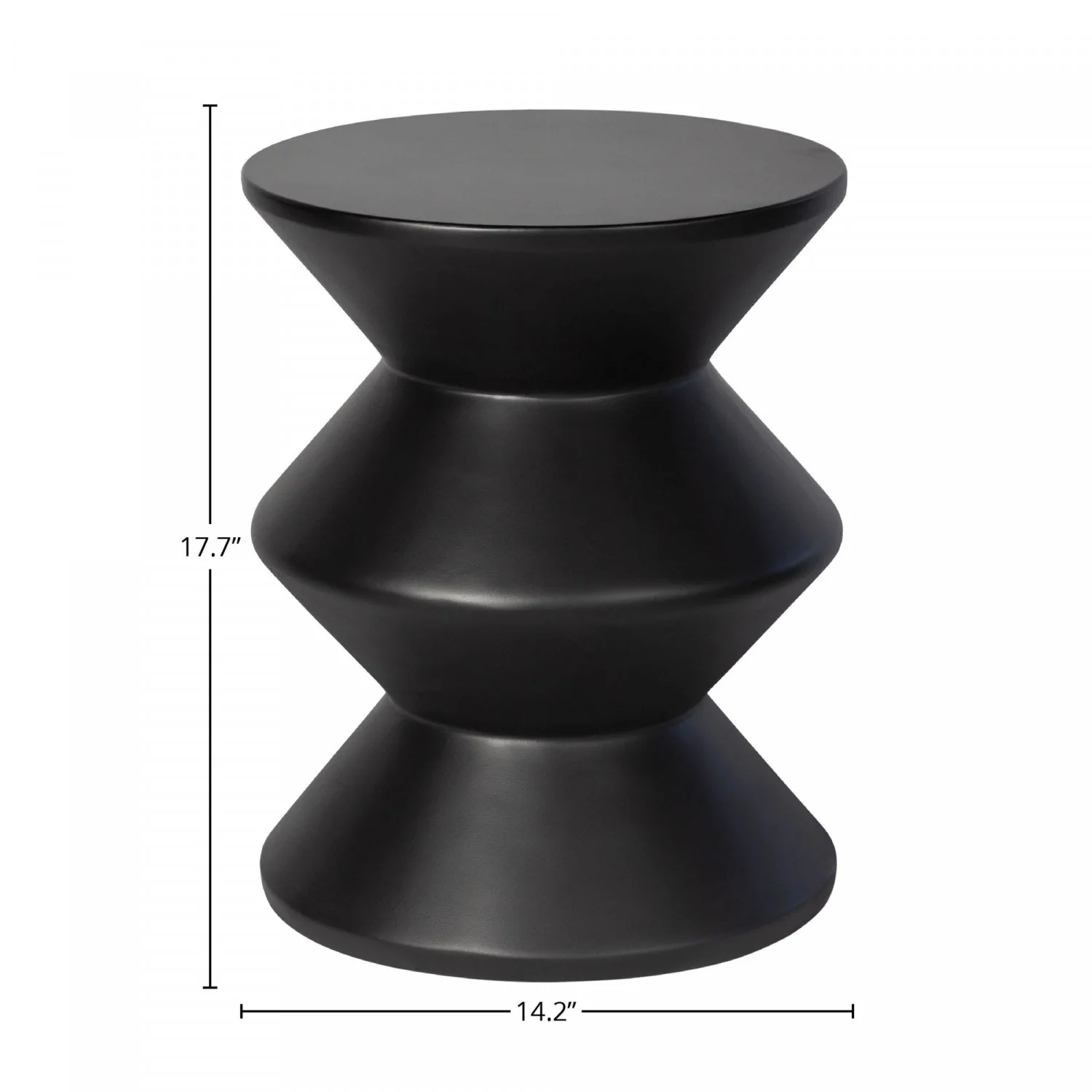 Gavrin Inverted Side Table - Black - Image 2