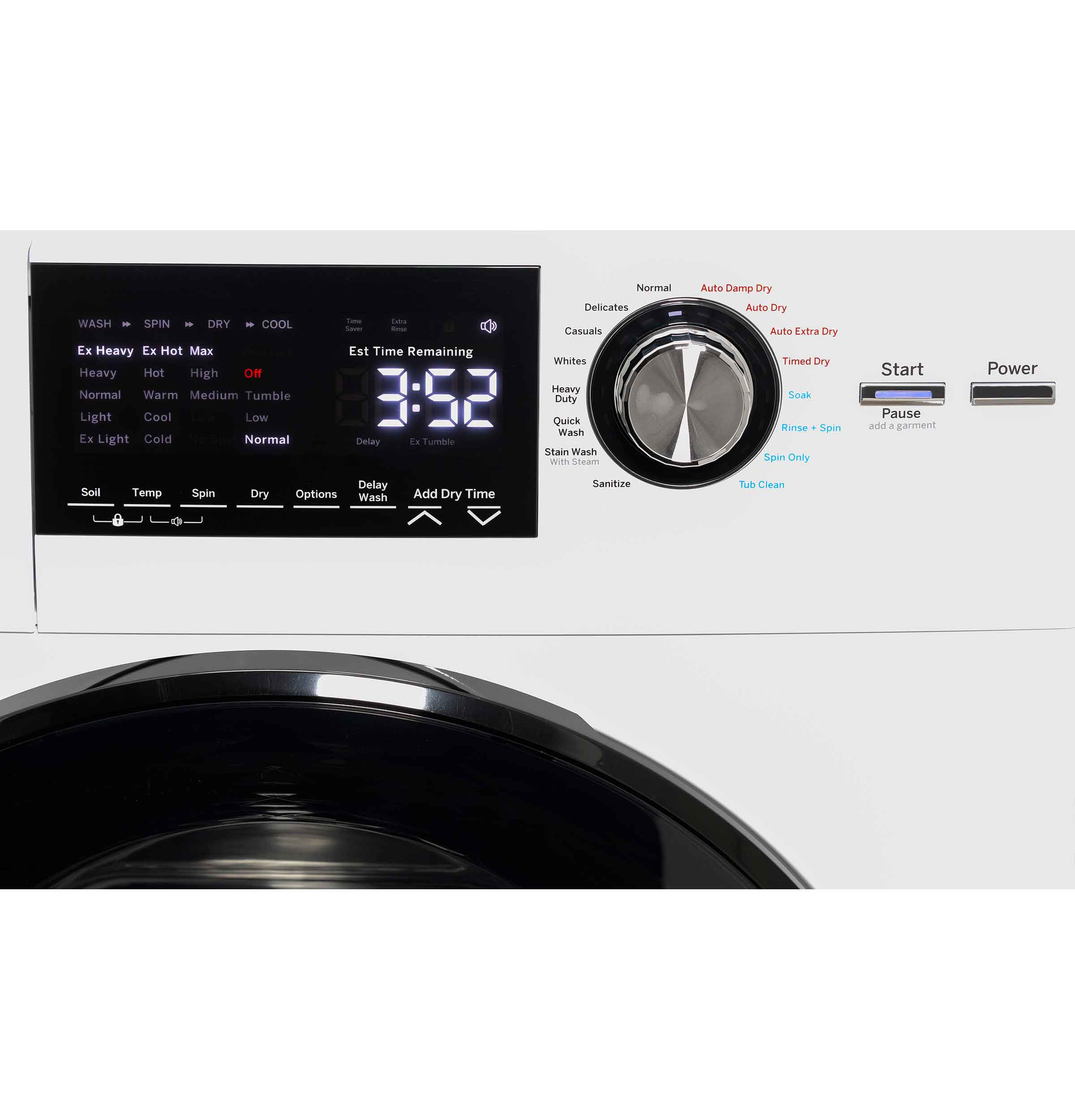 GE 24" Front Load Washer/Condenser Dryer Combo (2.8 cu.ft.) - GFQ14ESSNWW - Image 5