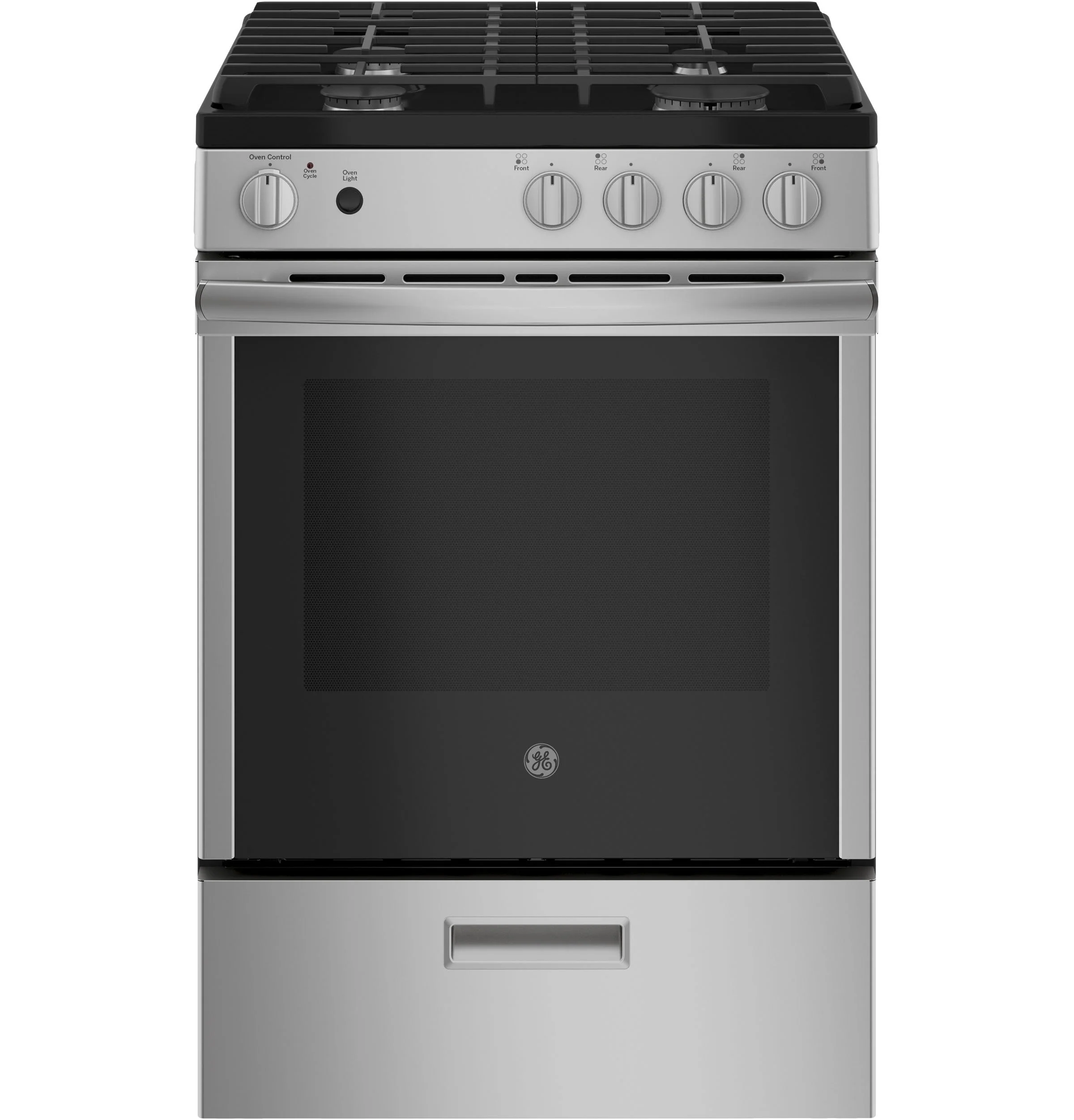 GE 24" Stainless Steel Freestanding Gas Range (2.9 Cu. Ft.) - JCGAS640RMSS - Image 2