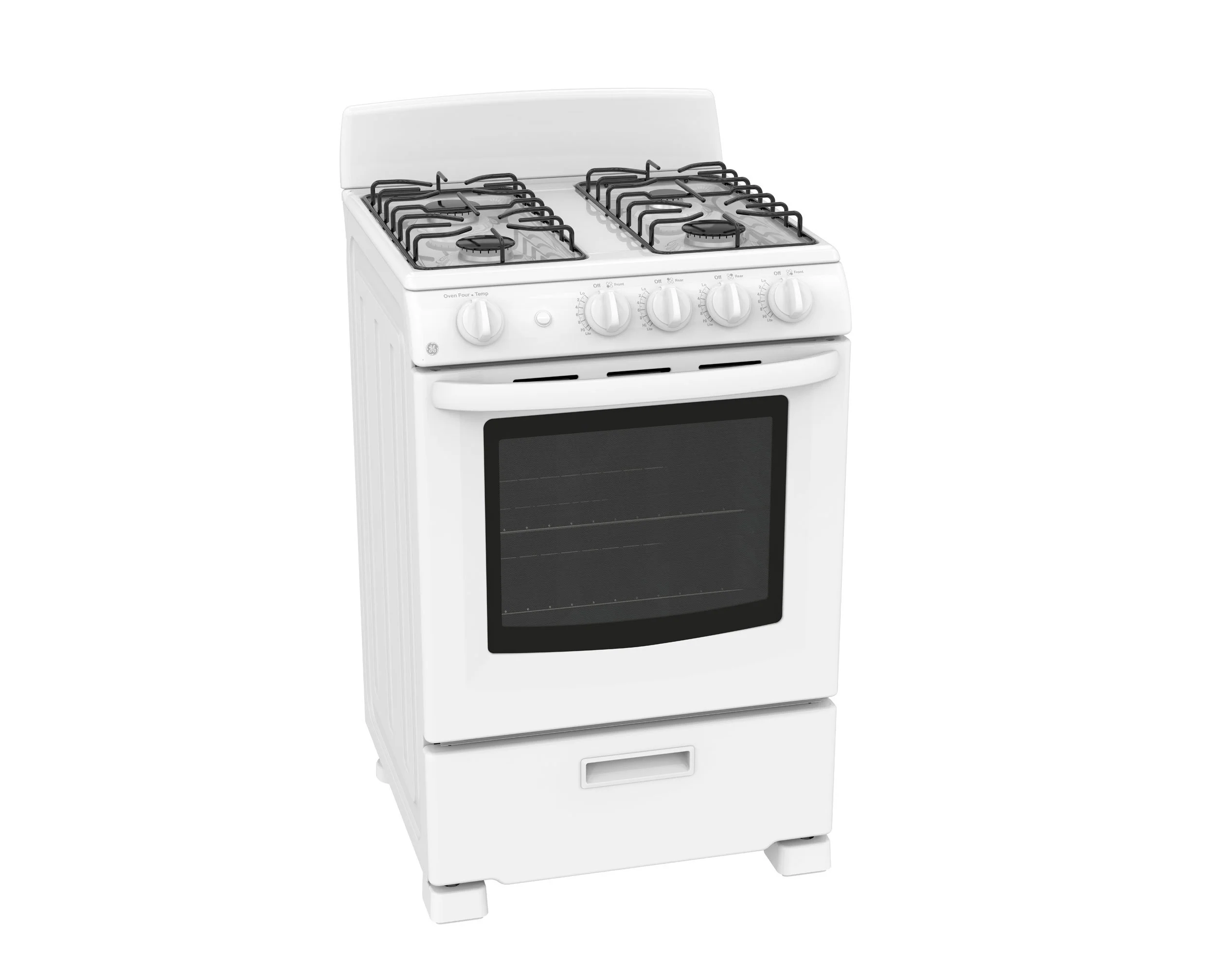 GE 24" White Freestanding Gas Range (2.9 Cu. Ft.) - JCGAS300DMWW - Image 2