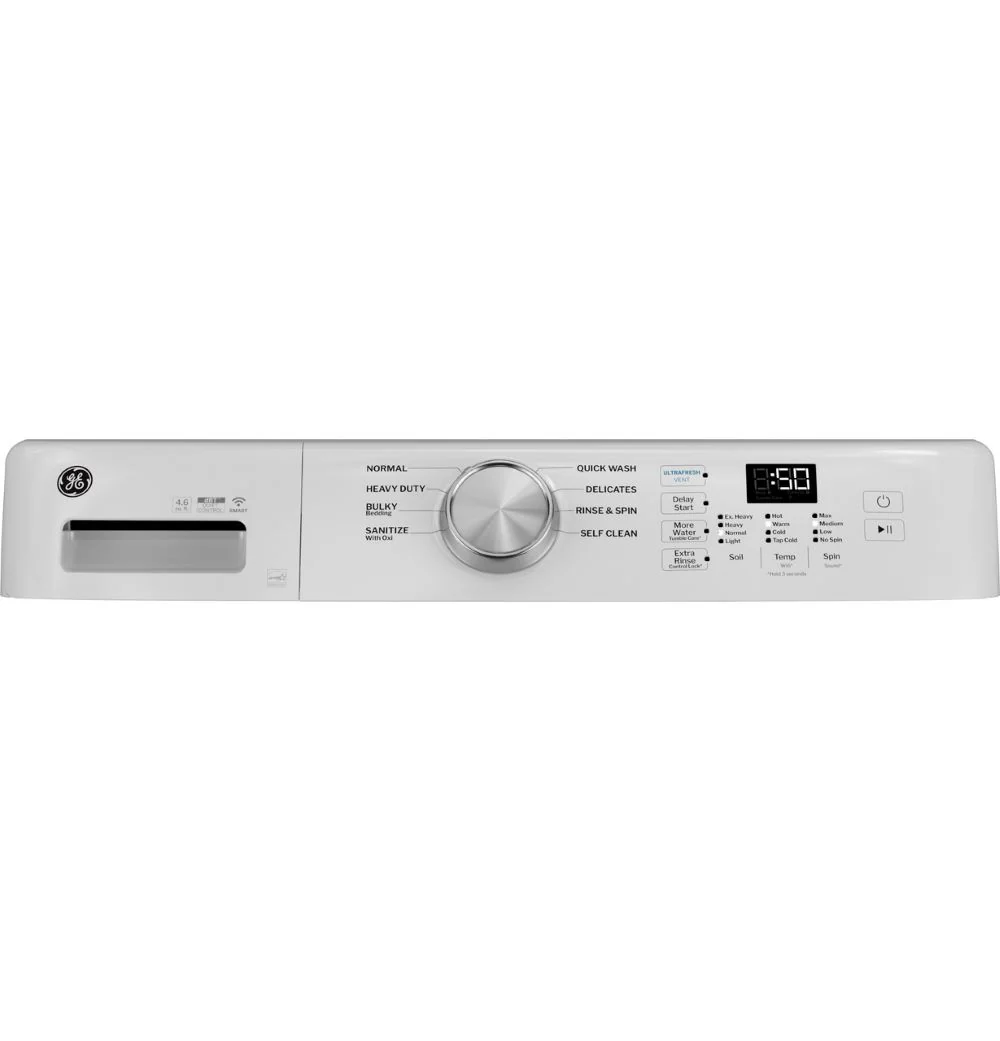 GE 5.3 cu. ft. (IEC) Capacity Front Load Washer with UltraFresh Vent System White - GFW350SSYWW - Image 6