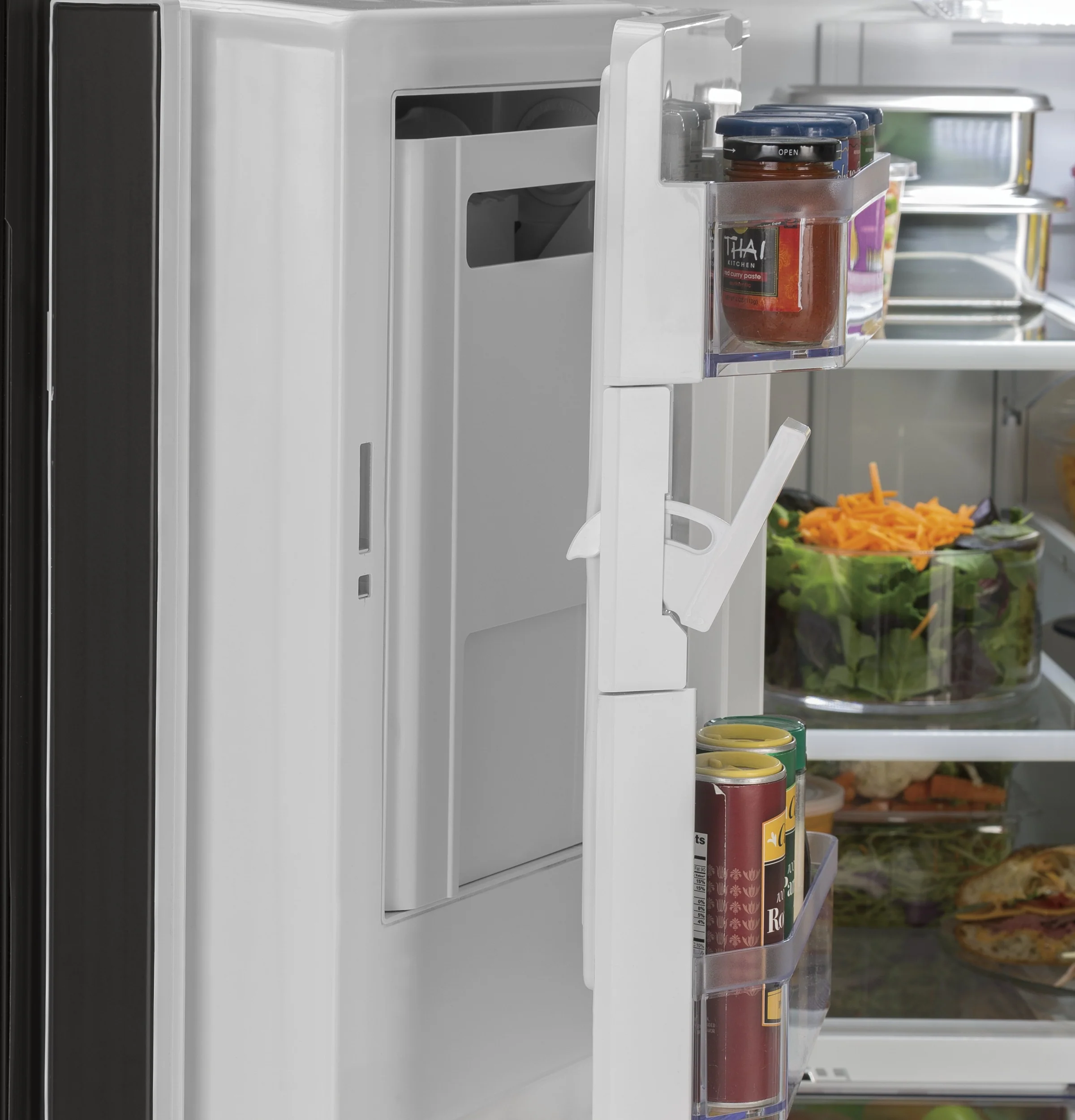 GE 36" 27 Cu. Ft. Black French Door Refrigerator - GNE27JGMBB - Image 8