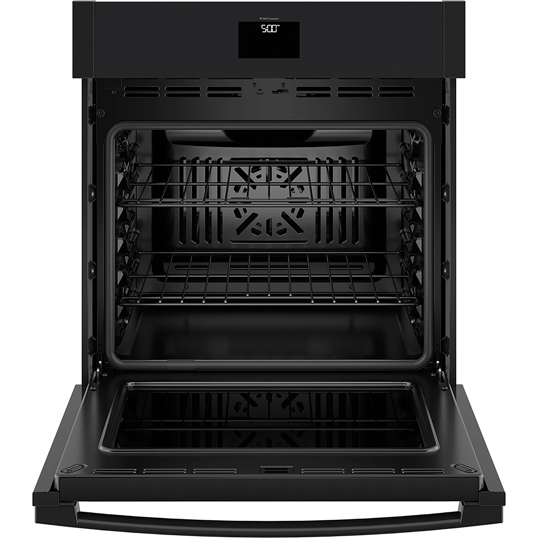 GE Black Stainless Steel 30" Built-in Convection Single Wall oven (5.0 Cu.Ft.) with No Preheat Air Fry - JTS5000DVBB - Image 2
