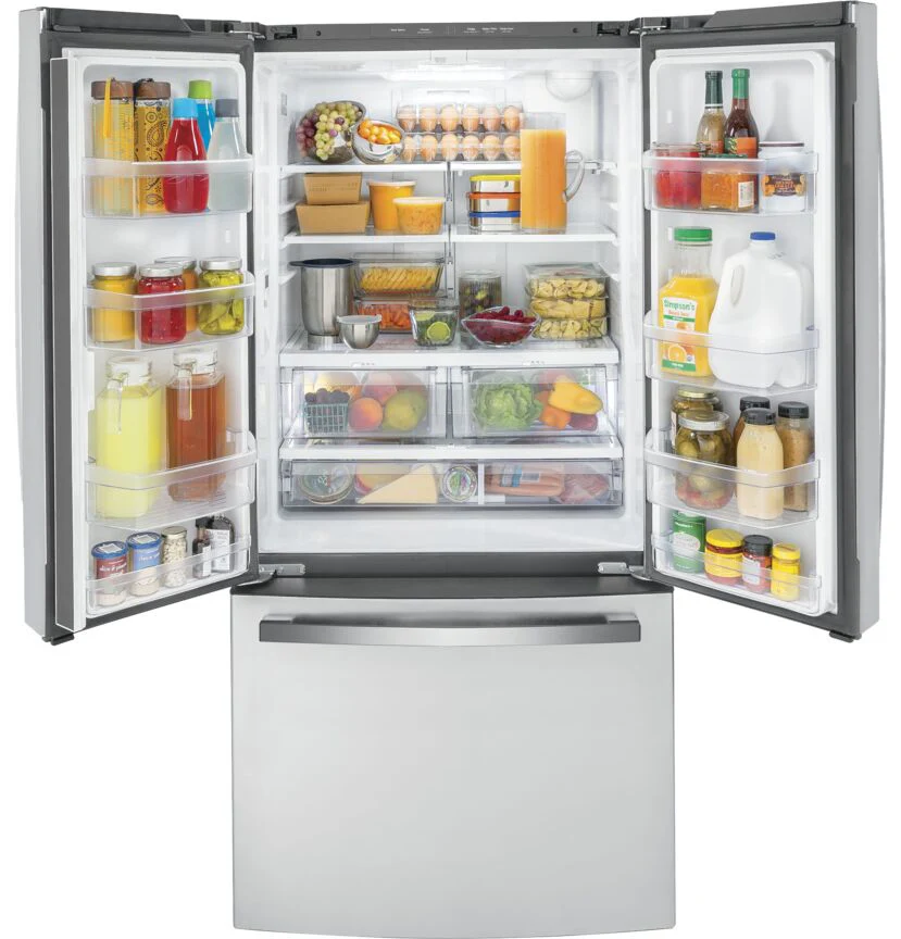 GE 33" 18.6 Cu. Ft. Fingerprint Resistant Counter-Depth French Door Refrigerator - GWE19JYLFS - Image 4