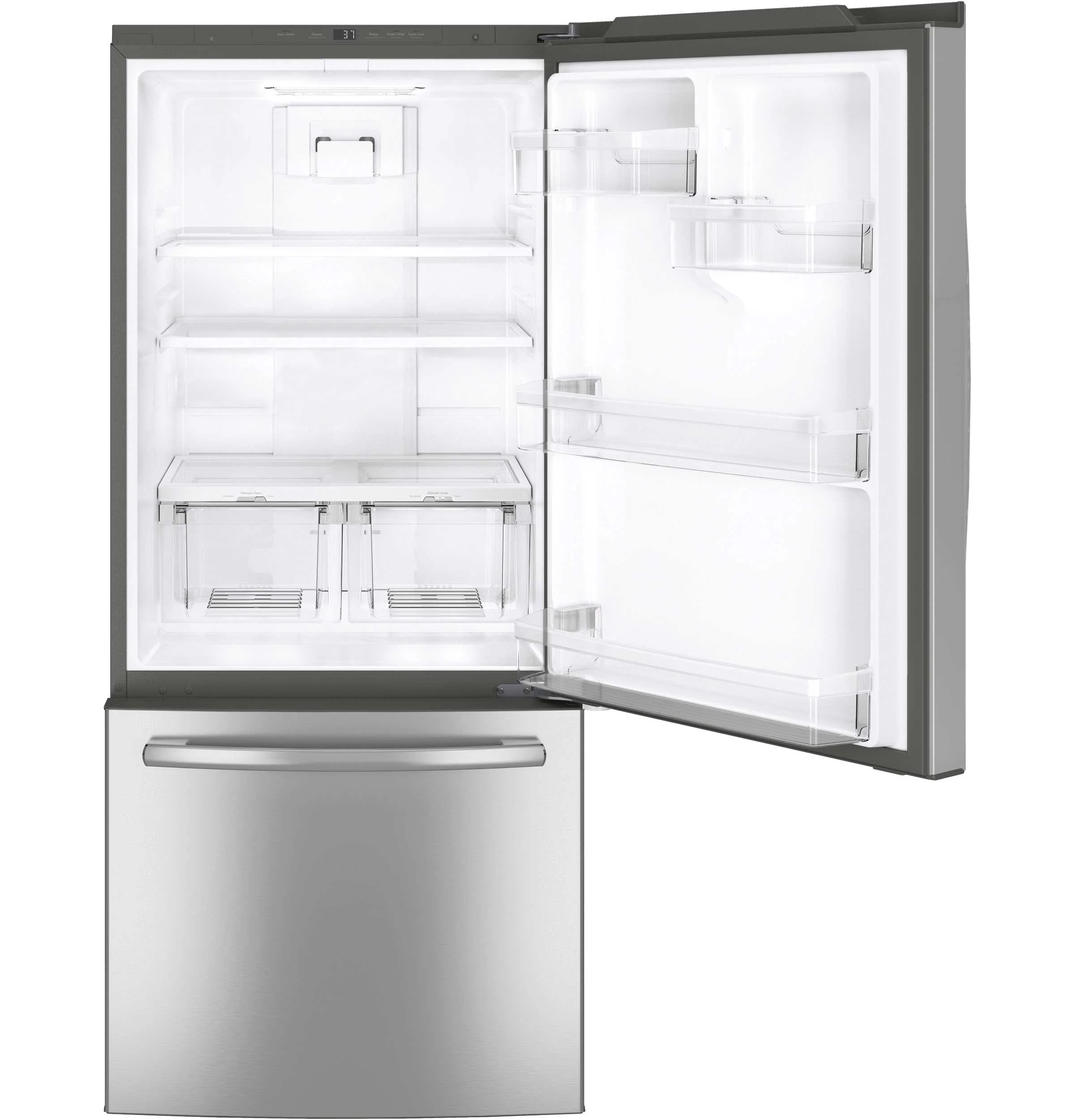 GE 30" 20.9 Cu. Ft. Fingerprint Resistant Stainless Bottom-Freezer Refrigerator - GDE21DYRKFS - Image 5