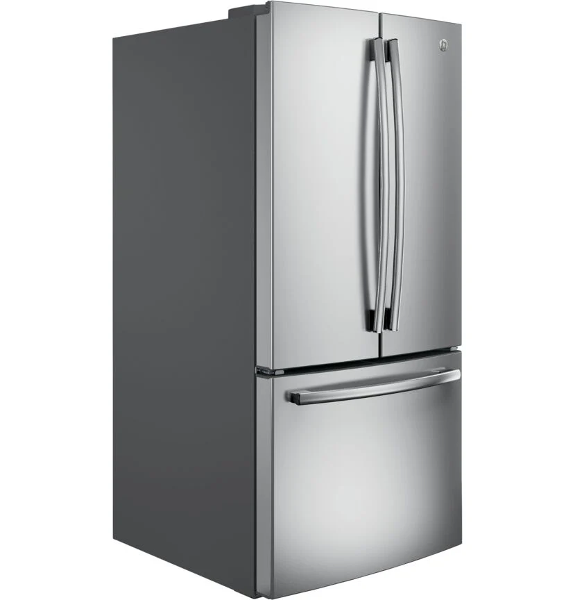 GE 30" 20.8 Cu. Ft. Fingerprint Resistant Stainless French Door Refrigerator - GNE21DYRKFS - Image 2