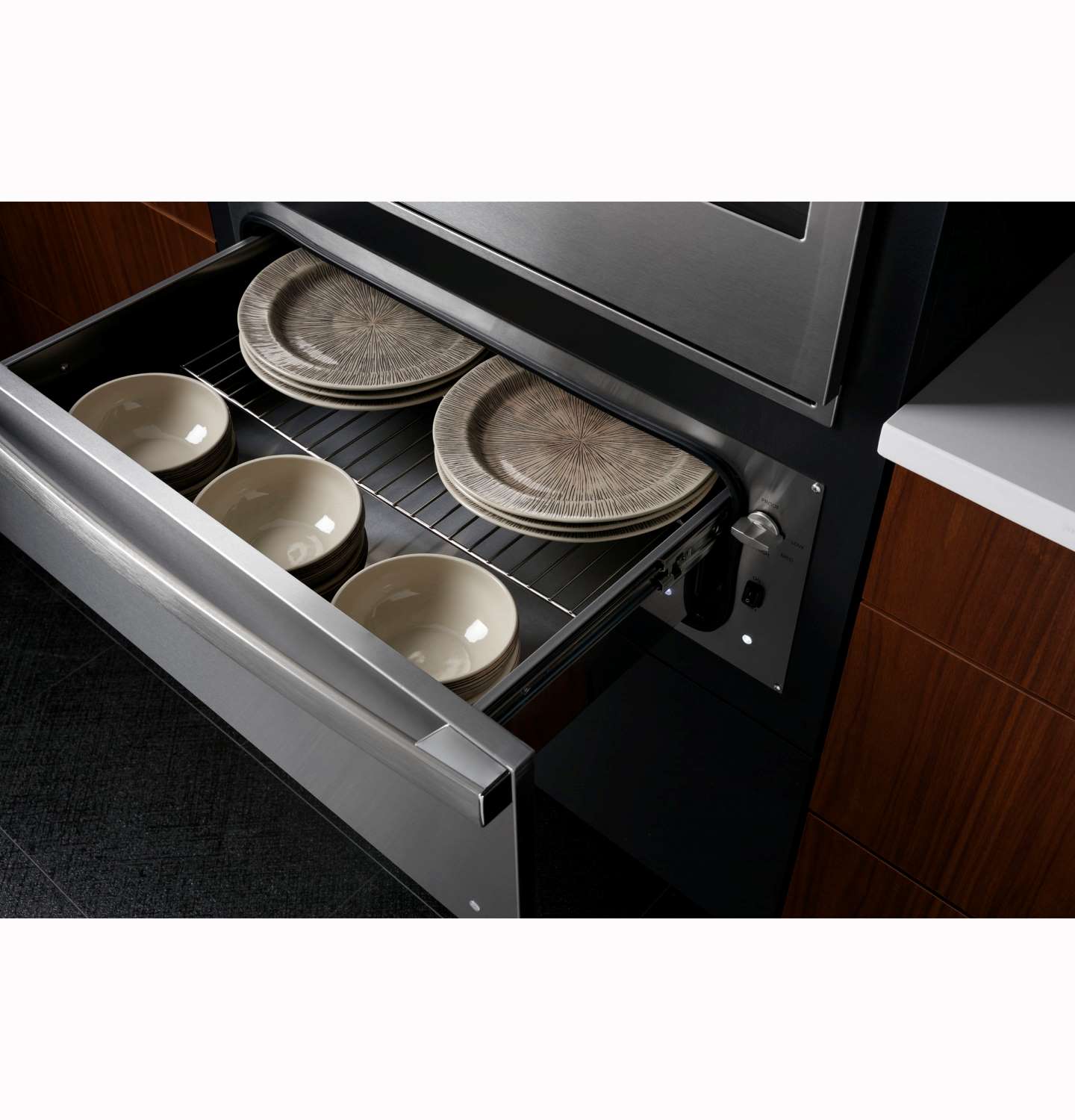 GE Profile 30in Stainless Steel Warming Drawer (1.9cu ft)- PTW9000SPSS - Image 6