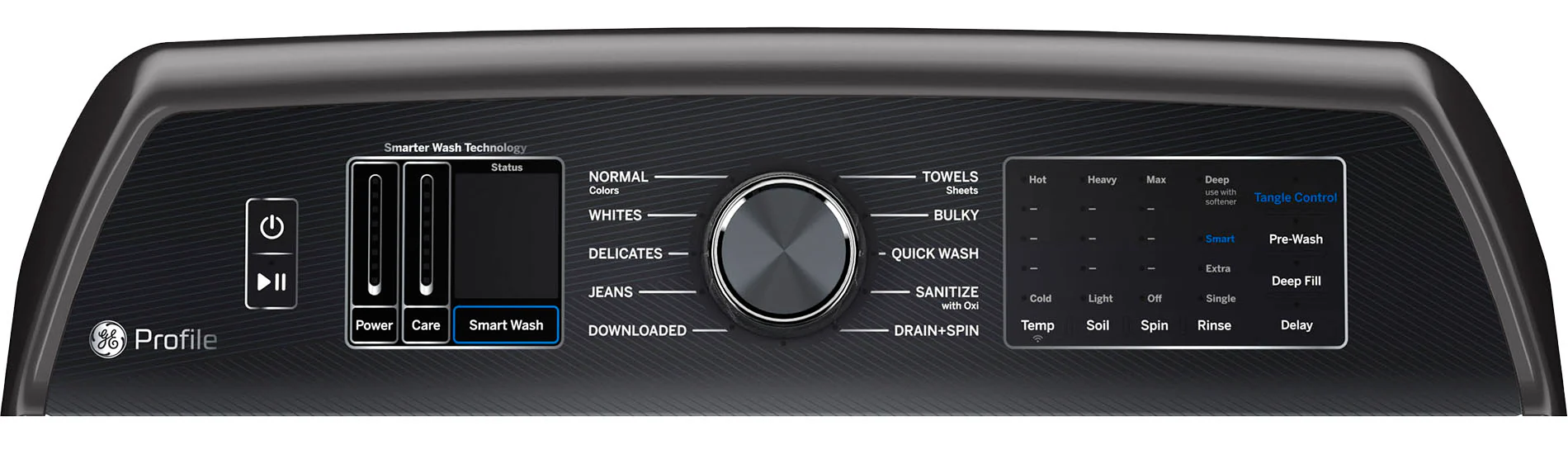 GE Profile Diamond Grey Top Load Washer (6.2 Cu. Ft) & Smart Electric Dryer (7.4 Cu. Ft) - PTW700BPTDG/PTD70EBMTDG - Image 6