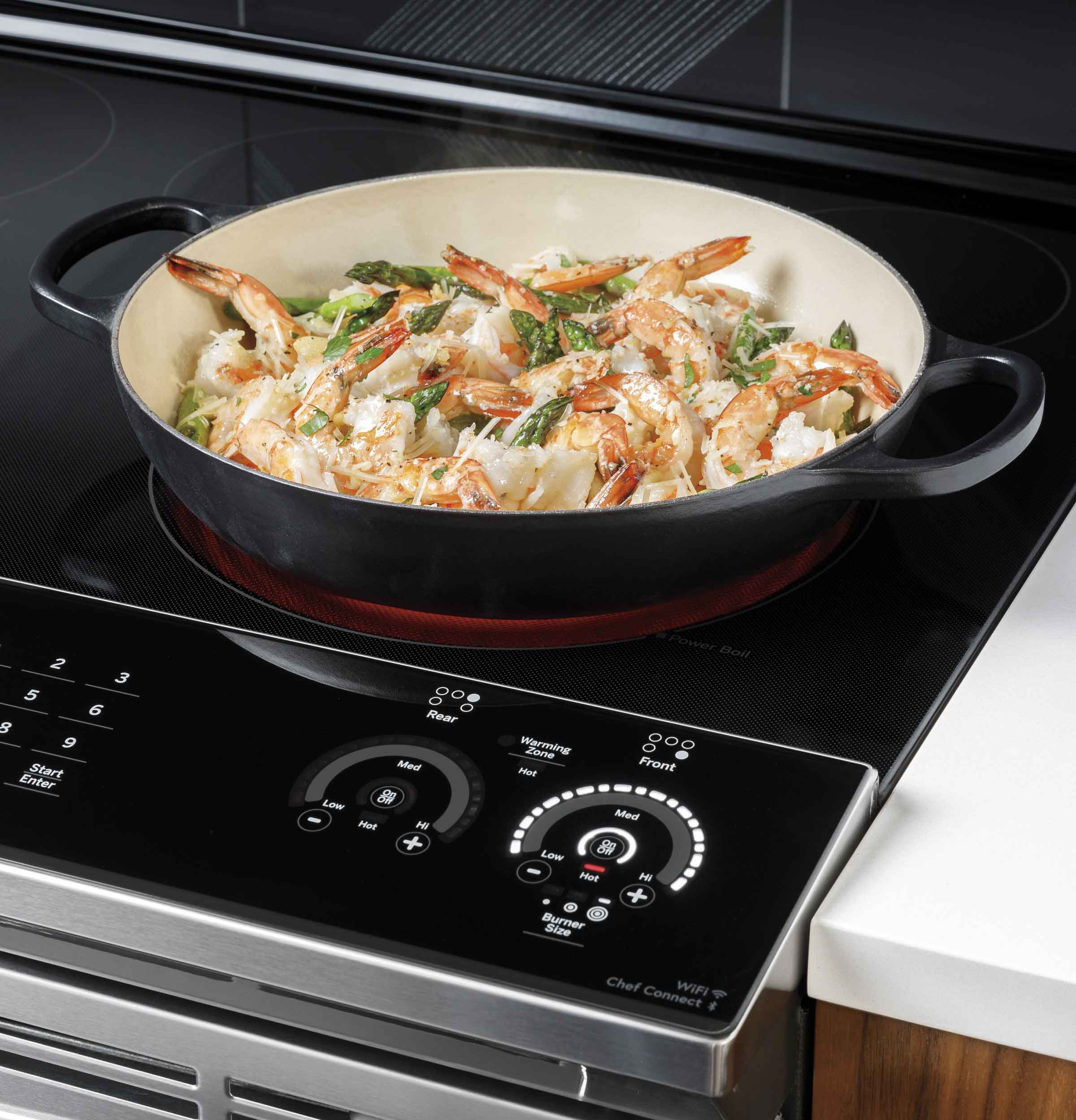 GE Profile Fingerprint Resistant Stainless Steel 30" Slide-In Electric Range with Air Fry (5.3 Cu.Ft) - PSS93YPFS - Image 5