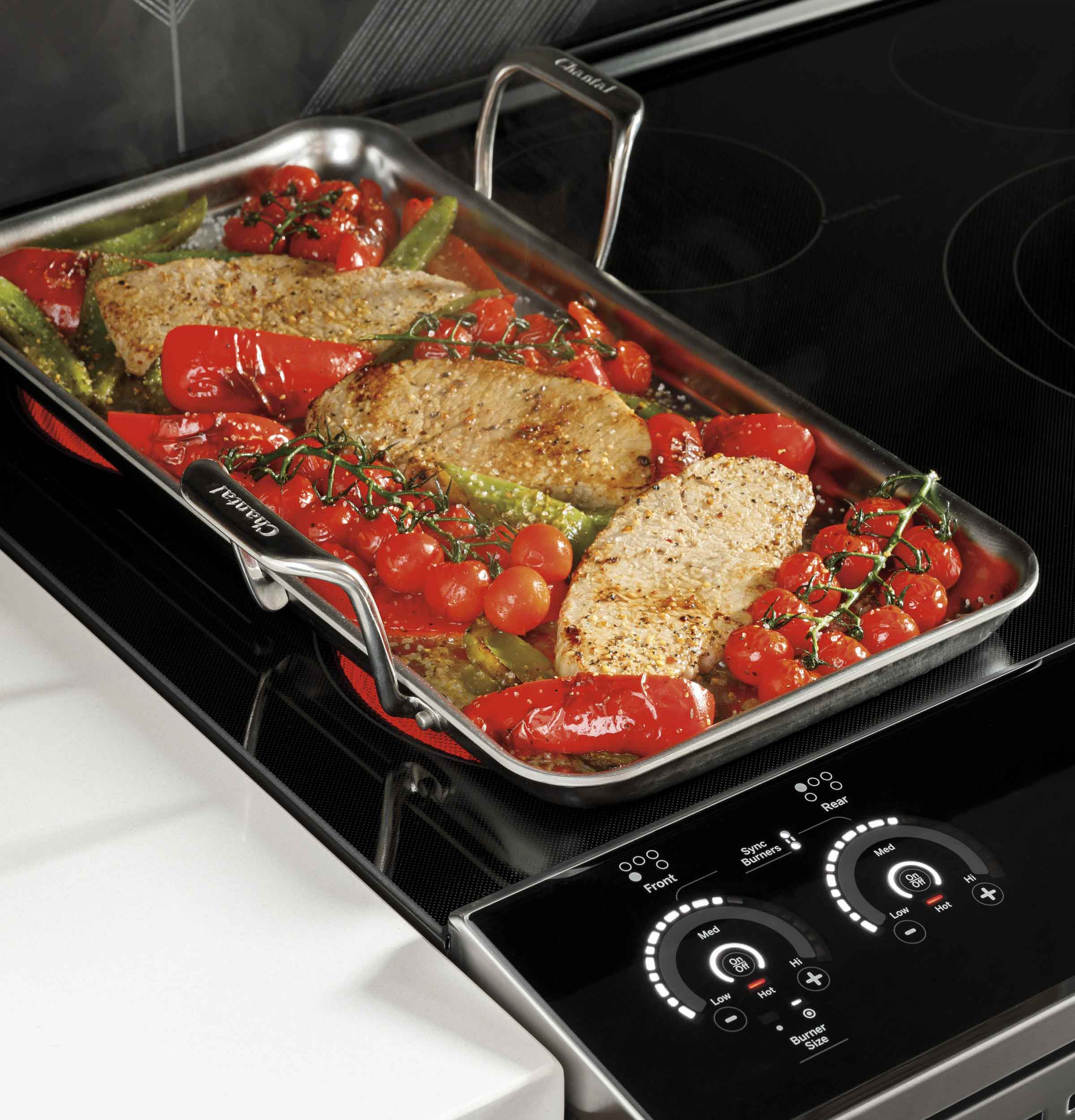 GE Profile Fingerprint Resistant Stainless Steel 30" Slide-In Electric Range with Air Fry (5.3 Cu.Ft) - PSS93YPFS - Image 6