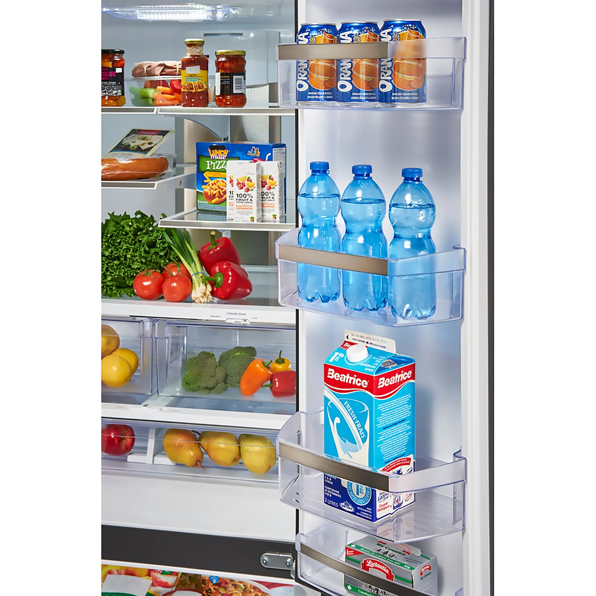 GE Profile 32.75" 24.8 Cu. Ft. Fingerprint Resistant Stainless Steel French Door Refrigerator - PFE24HYRCFS - Image 6