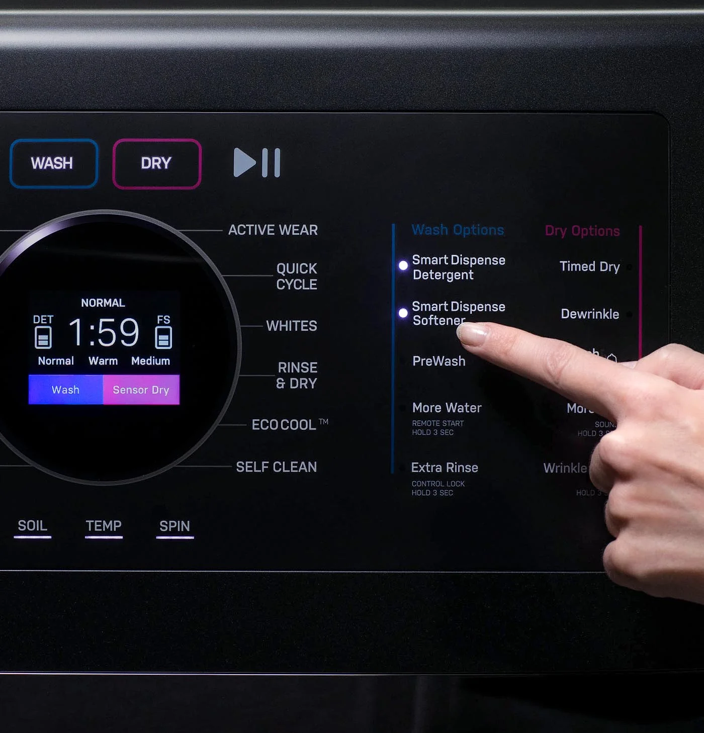 GE Profile Graphite 28" UltraFast All-in-One Washer/Dryer with Ventless Heat Pump (5.5 Cu.Ft.)- PFQ97HSPVDS - Image 11